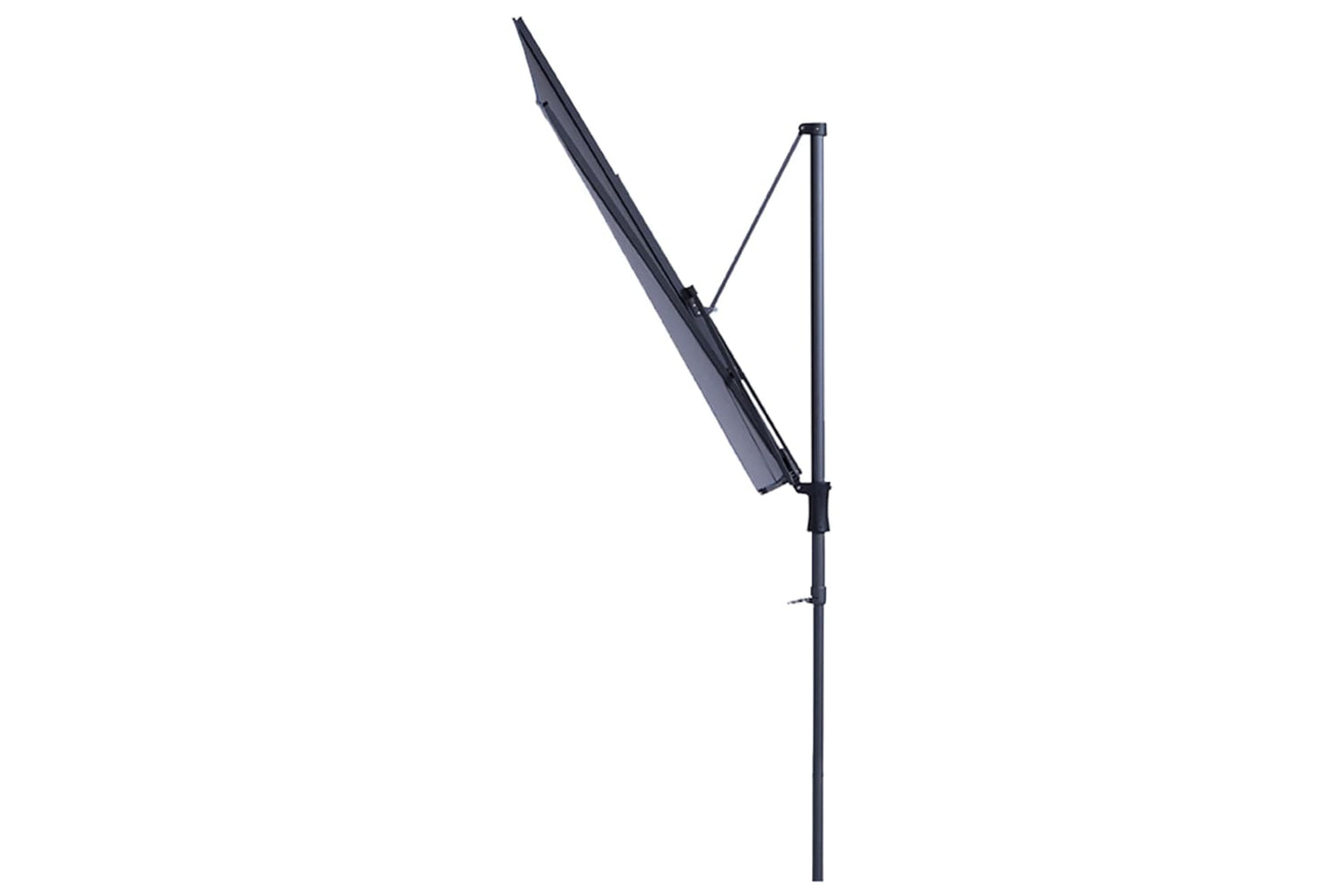 Madison Balcony Parasol Sun Wave 270x150 Cm Grey Pac3p014-6