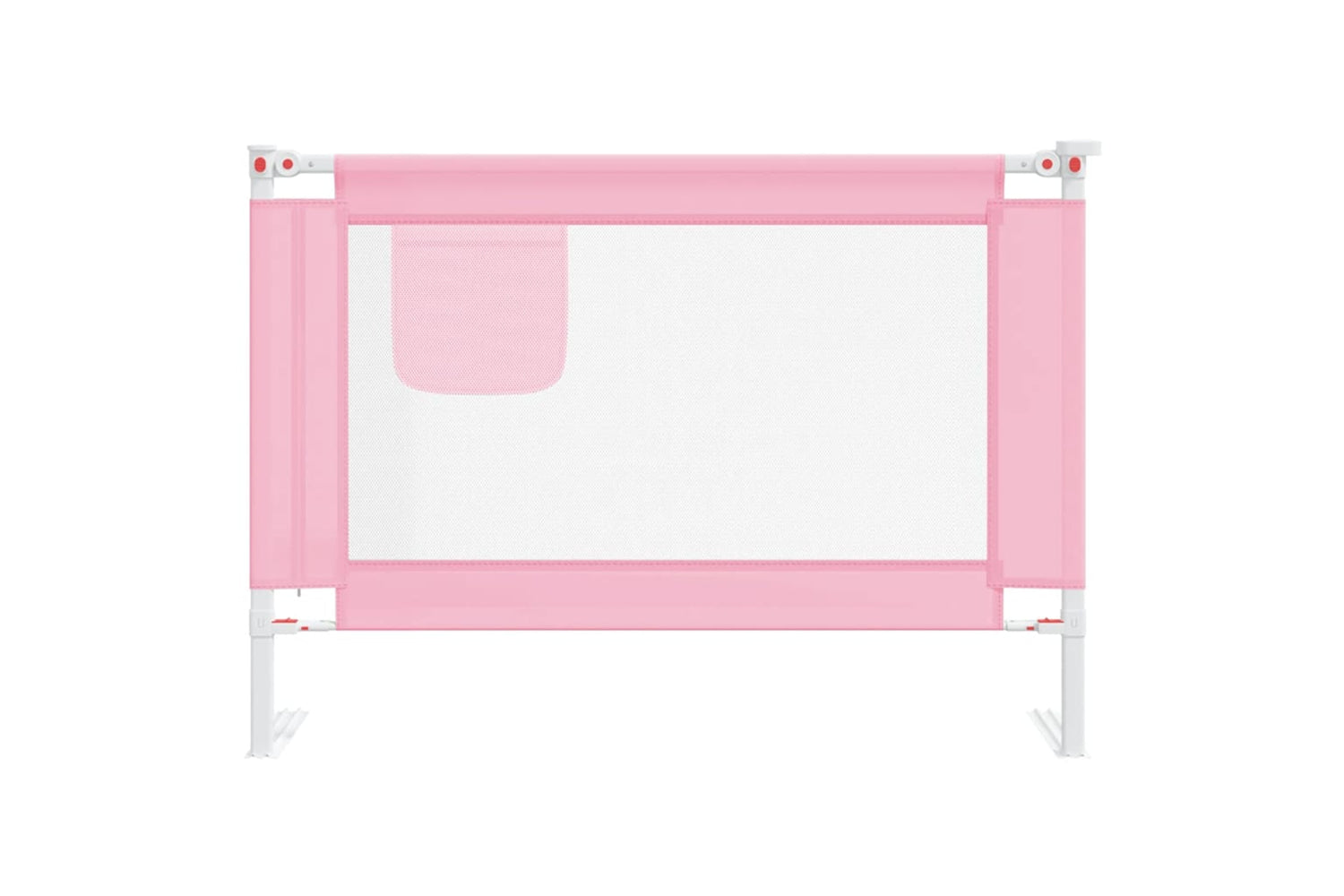 Vidaxl Toddler Safety Bed Rail Pink 90x25 Cm Fabric-2