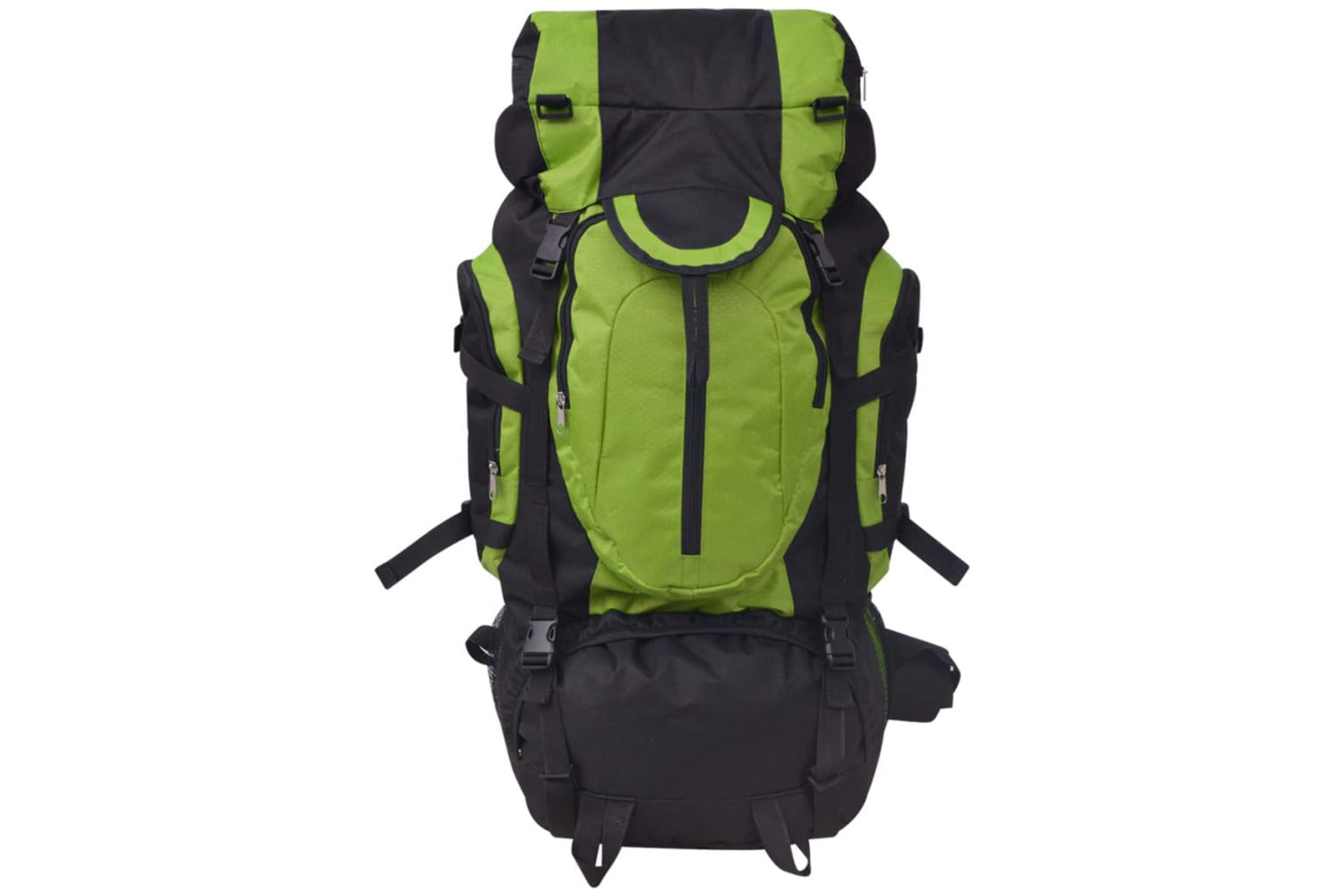 Vidaxl 91104 Hiking Backpack Xxl 75 L Black And Green-2