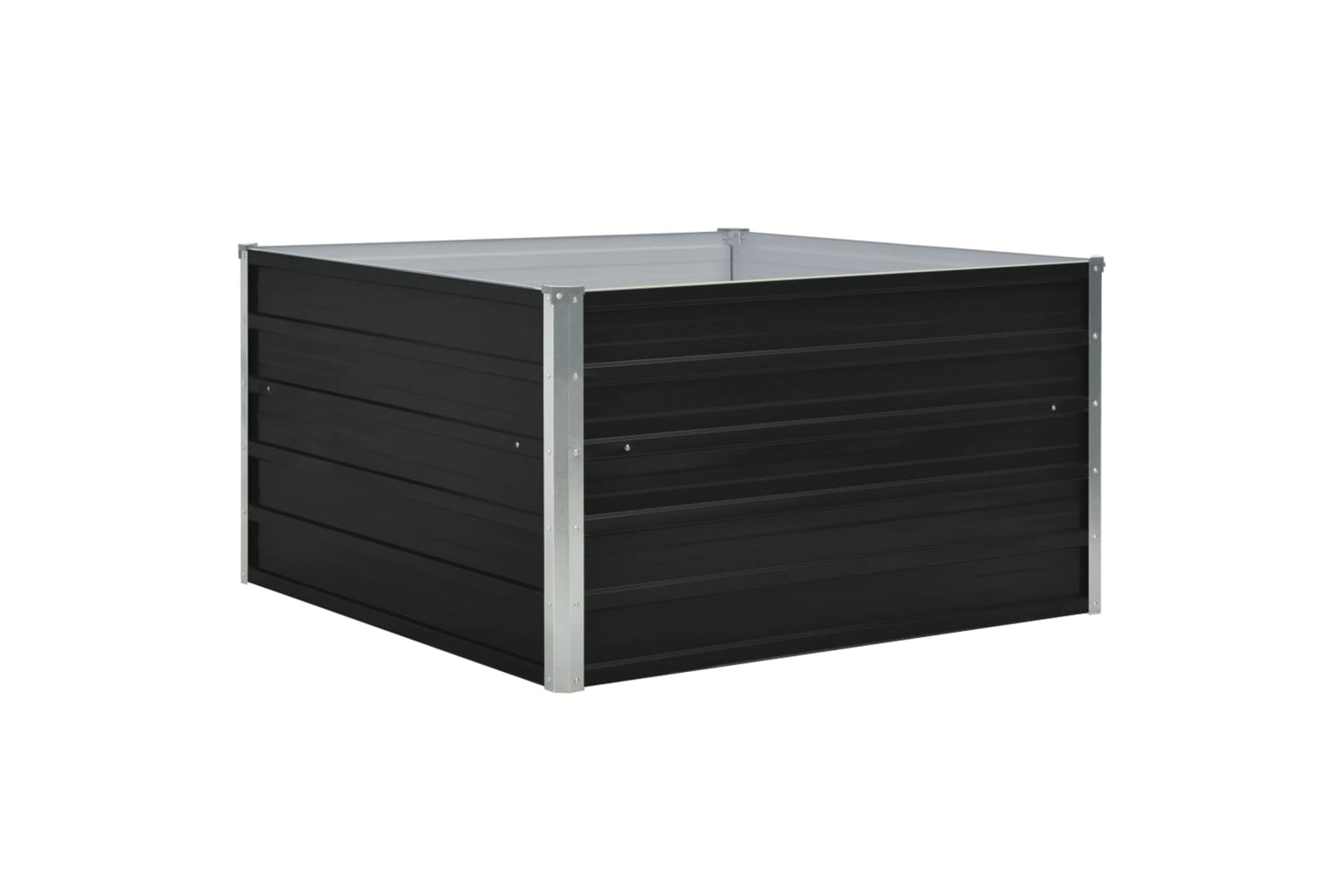 Vidaxl Raised Garden Bed 100x100x45 Cm Galvanised Steel Anthracite-2
