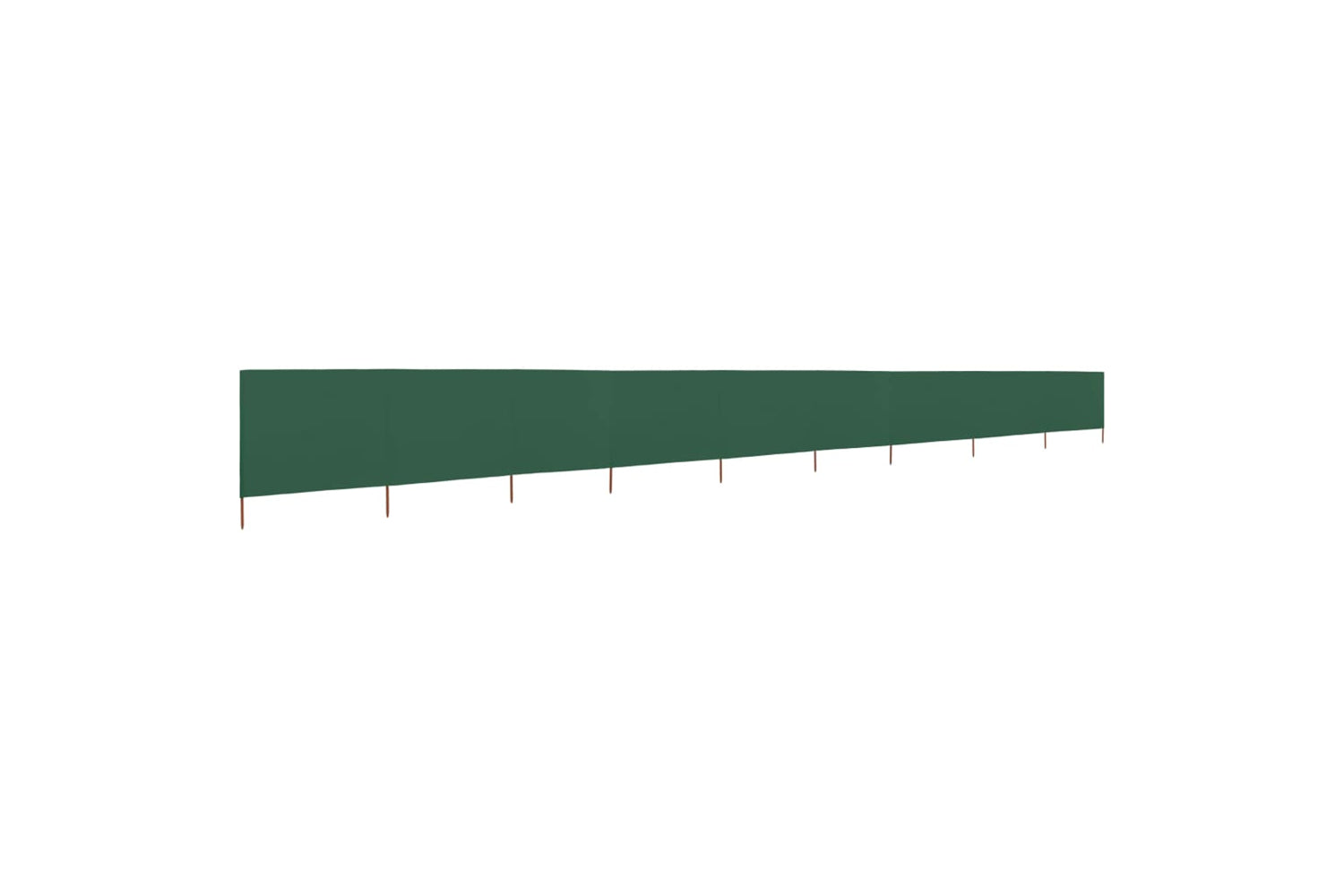 vidaXL 47187 9-panel Wind Screen Fabric 1200x80cm Green-2