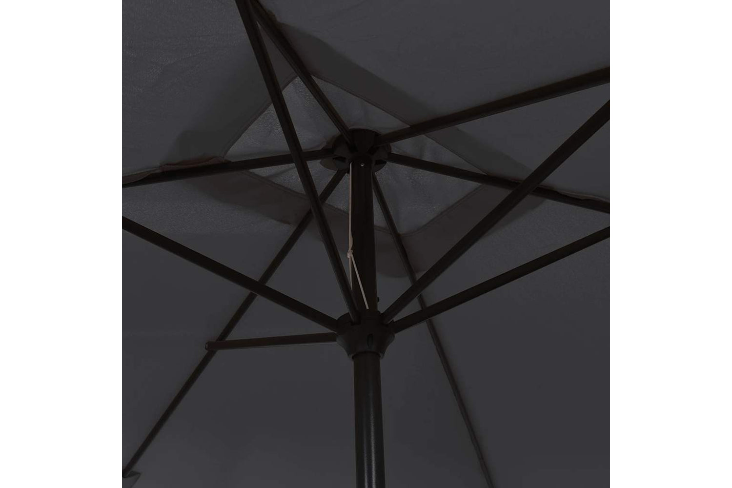 Vidaxl Garden Parasol With Metal Pole 300x200 Cm Black-6