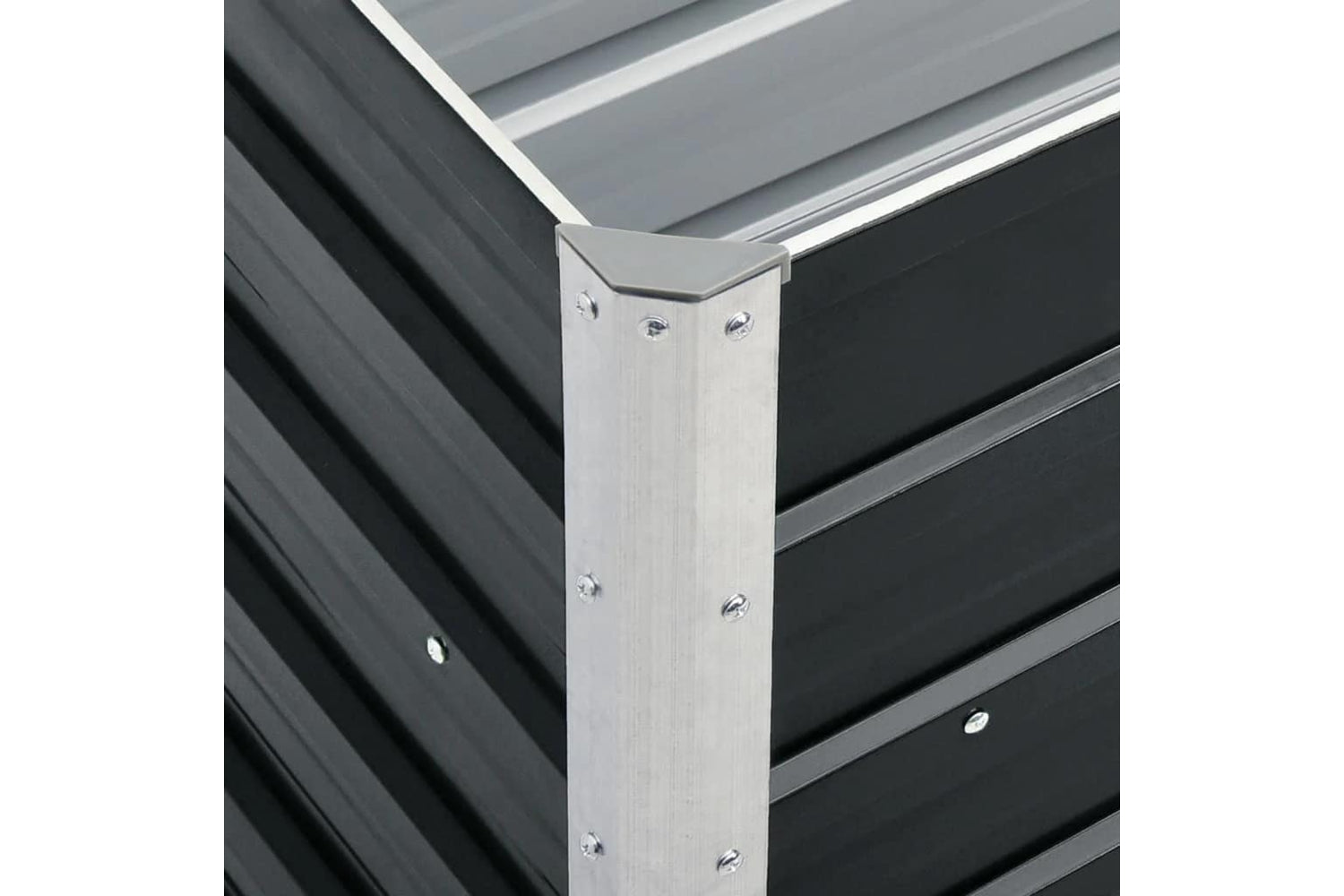 vidaXL 47043 Garden Raised Bed Galvanised Steel 240x40x77cm Anthracite-5