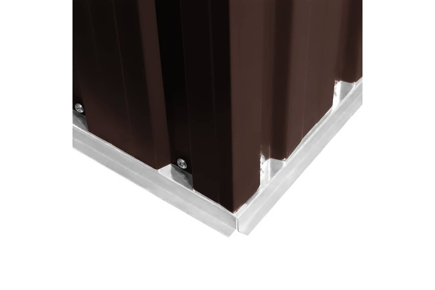 vidaXL 47029 Garden Storage Shed Brown 204x132x186cm Steel-8