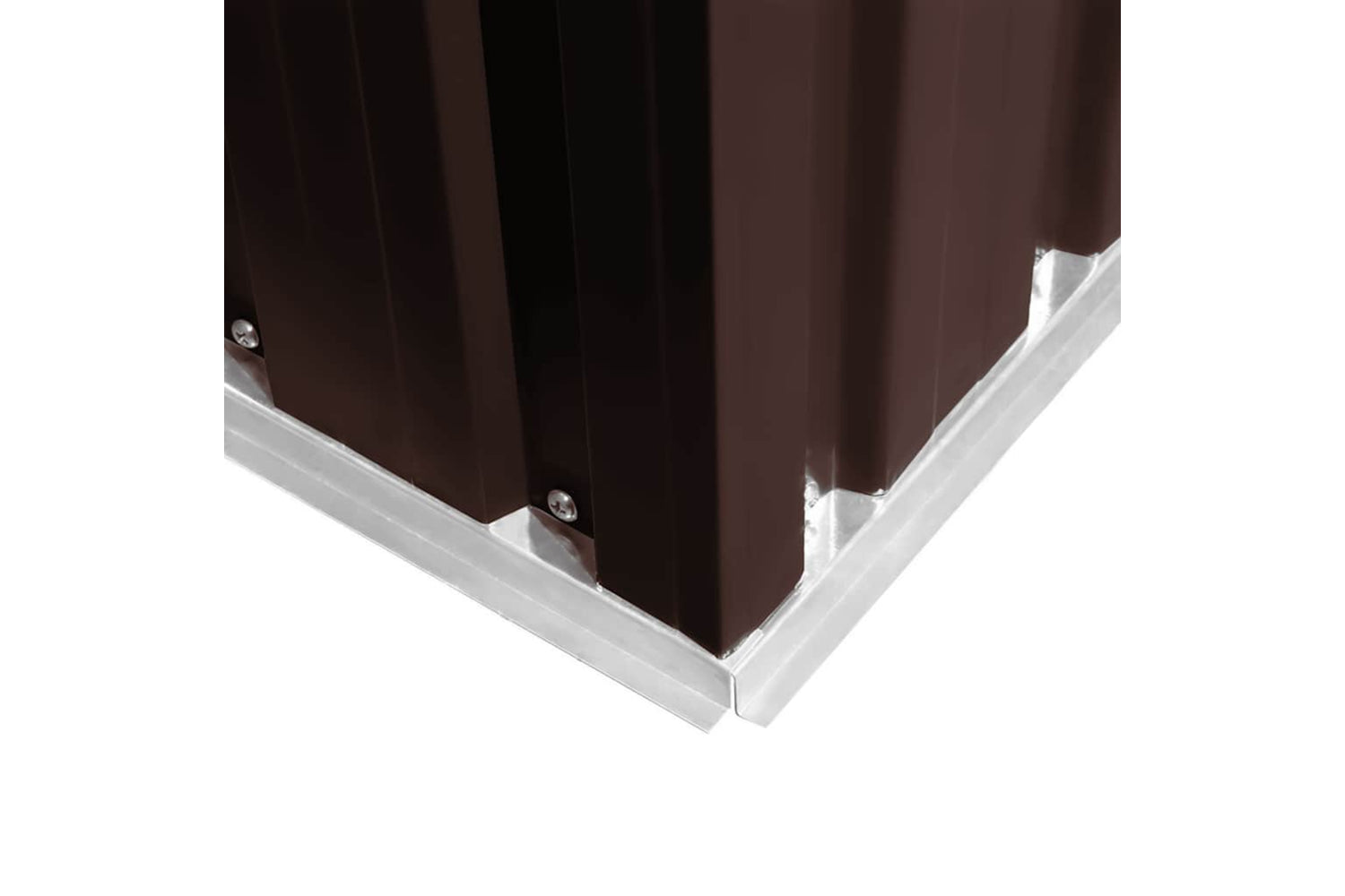 vidaXL 47027 Garden Storage Shed Brown 194x121x181cm Steel-8