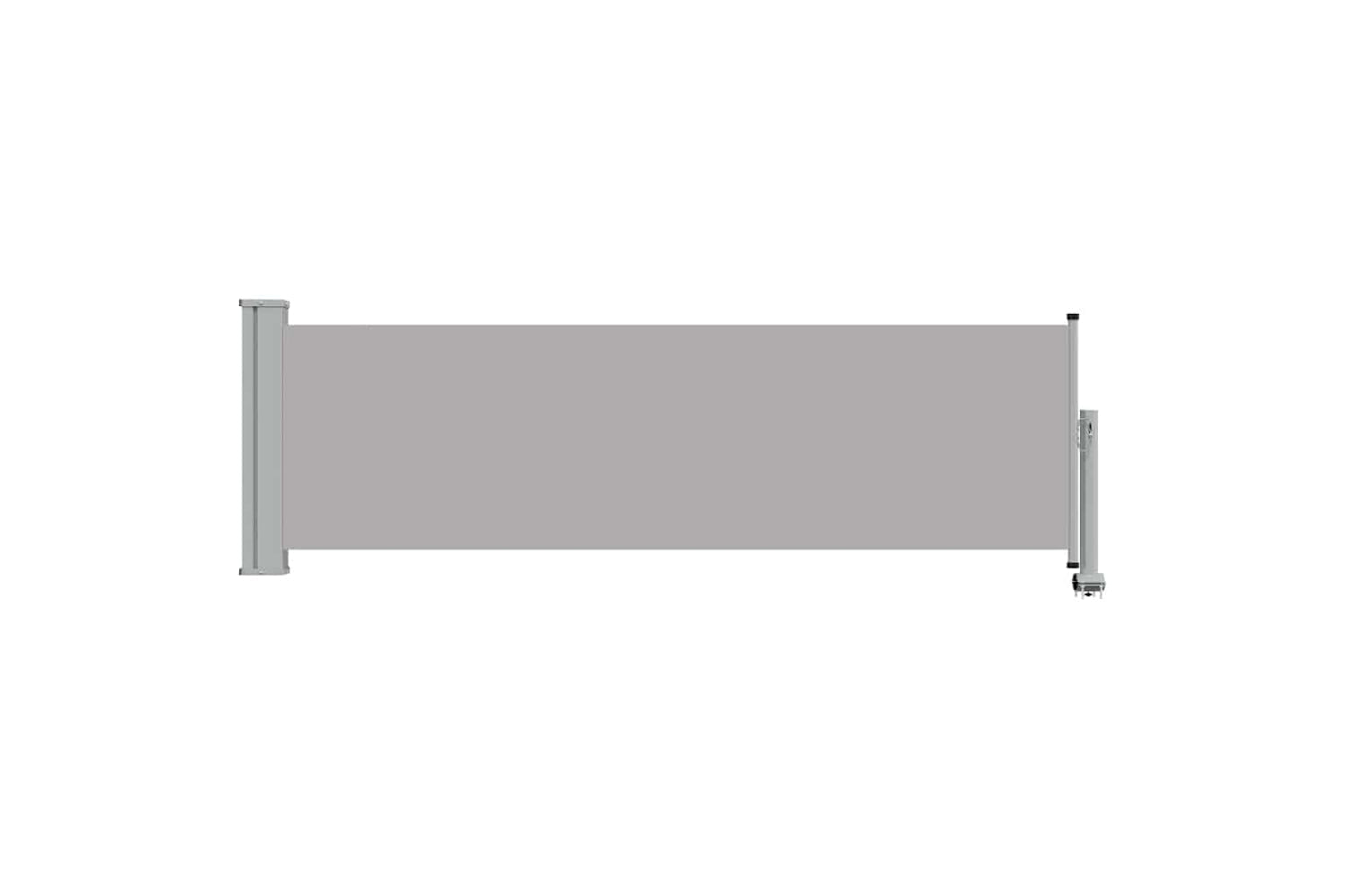 vidaXL 48360 Patio Retractable Side Awning 80x300cm Grey-2