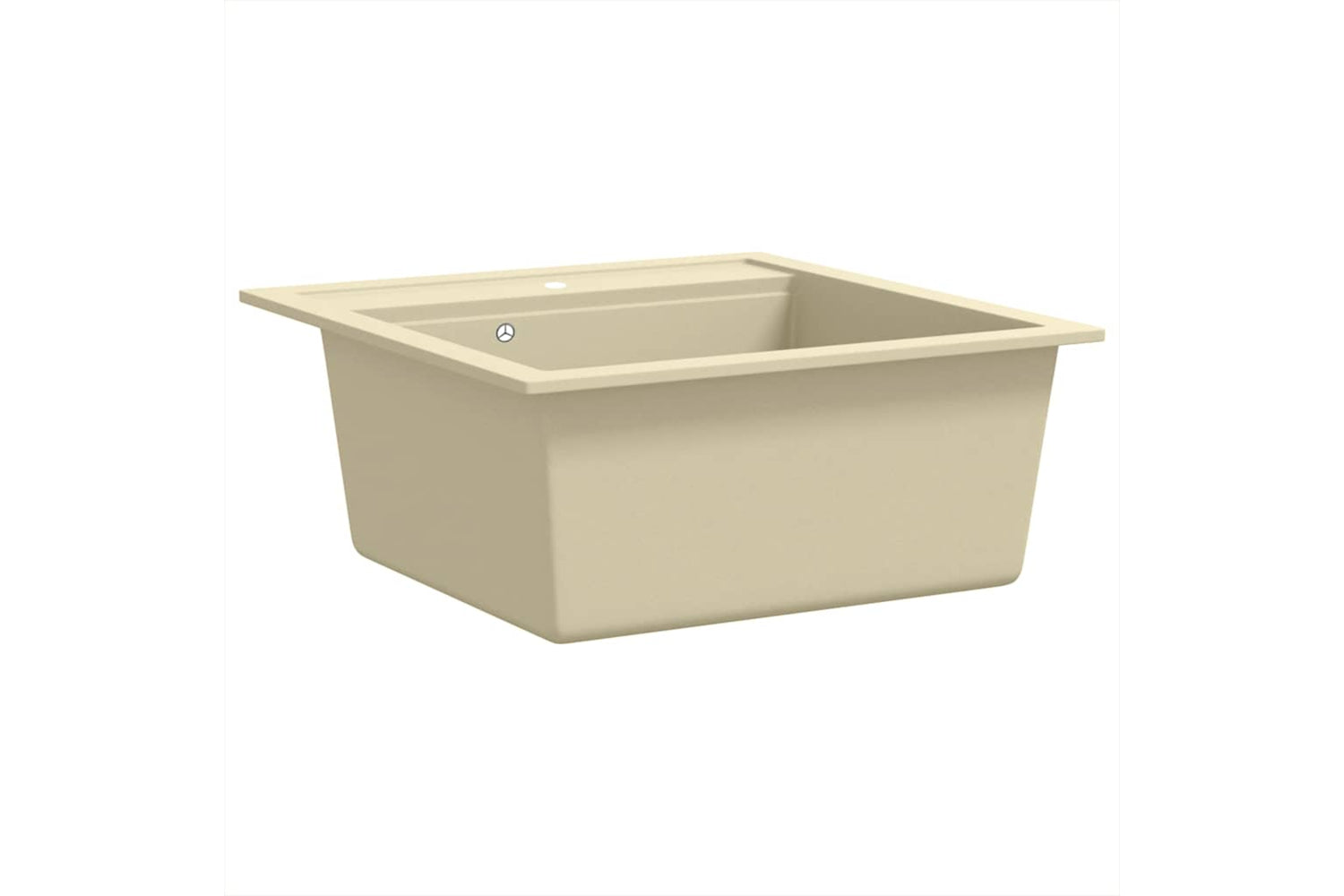 Vidaxl Granite Kitchen Sink Single Basin Beige-2