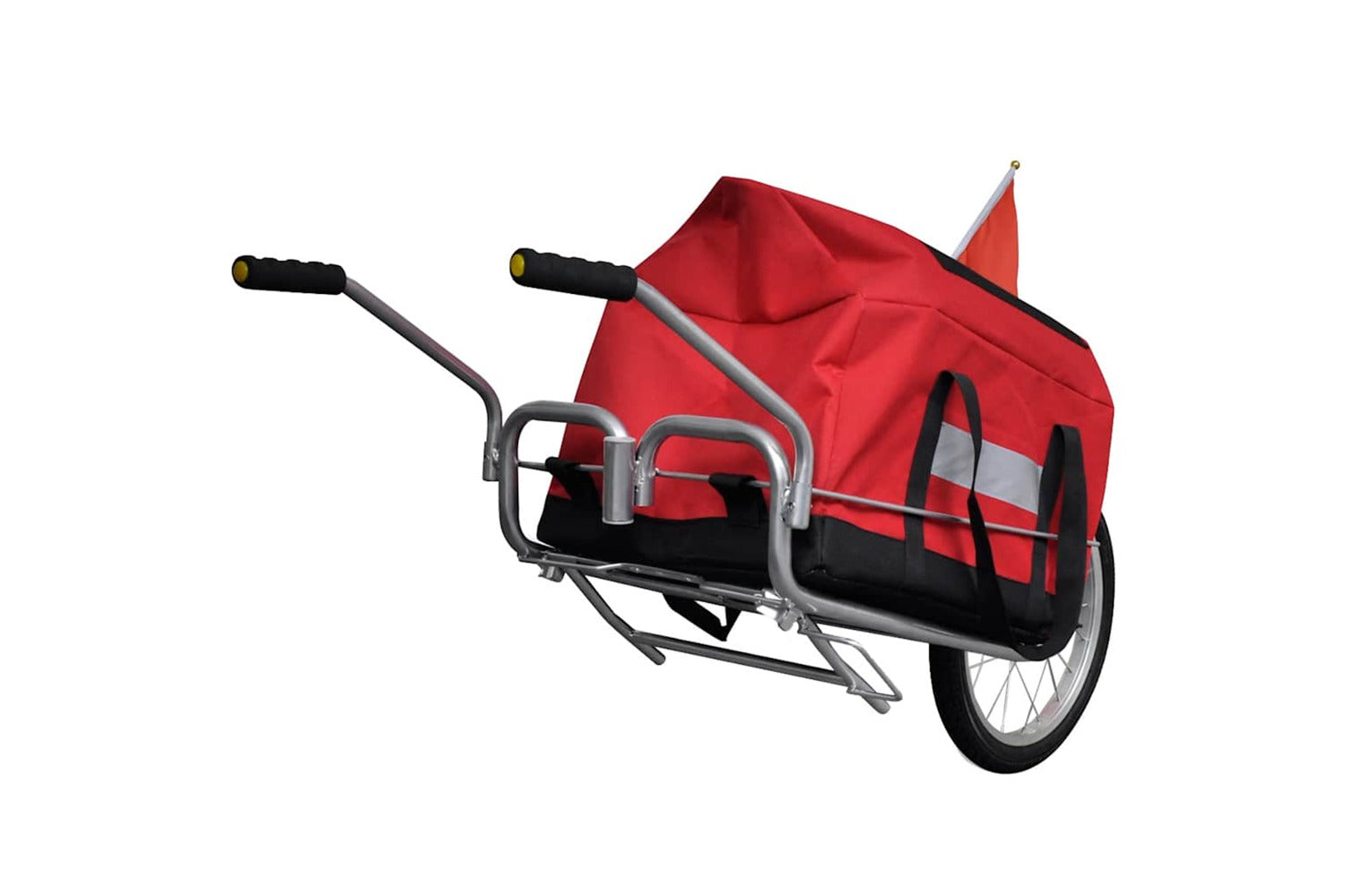 Vidaxl Bike Trailer One-wheel With Storage Bag-5