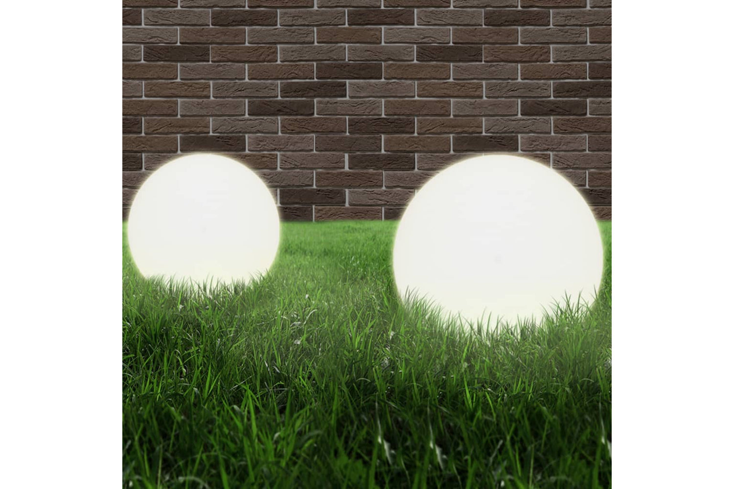 vidaXL 277144 Led Bowl Lamps 4 Pcs Spherical 40cm Pmma-2
