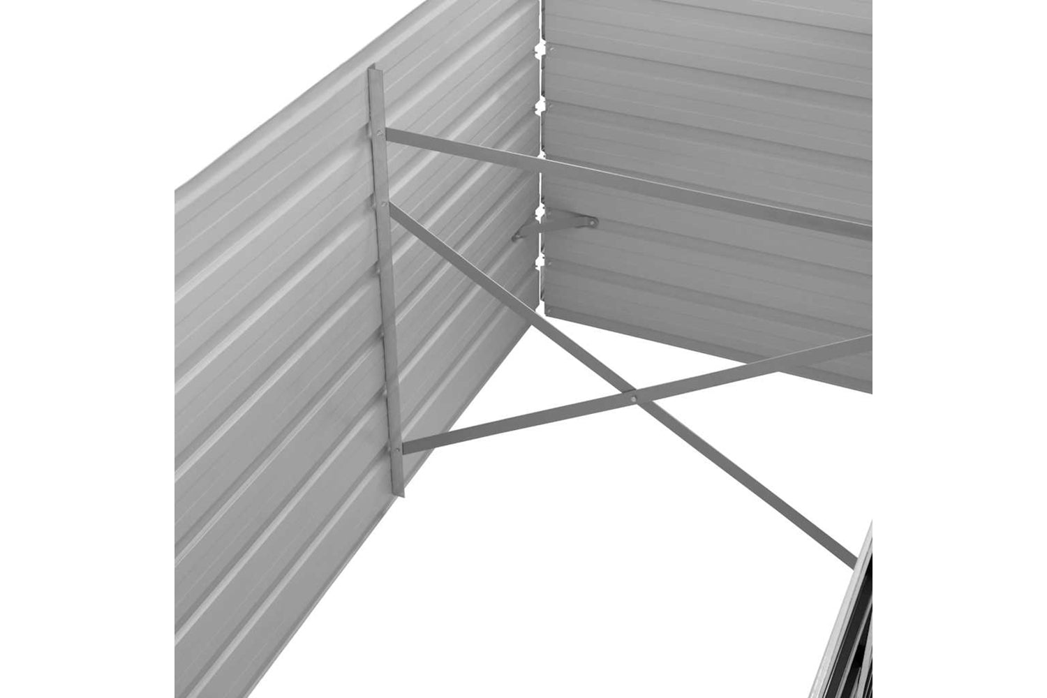 Vidaxl 45728 Garden Raised Bed Anthracite 320x80x77 Cm Galvanised Steel-5