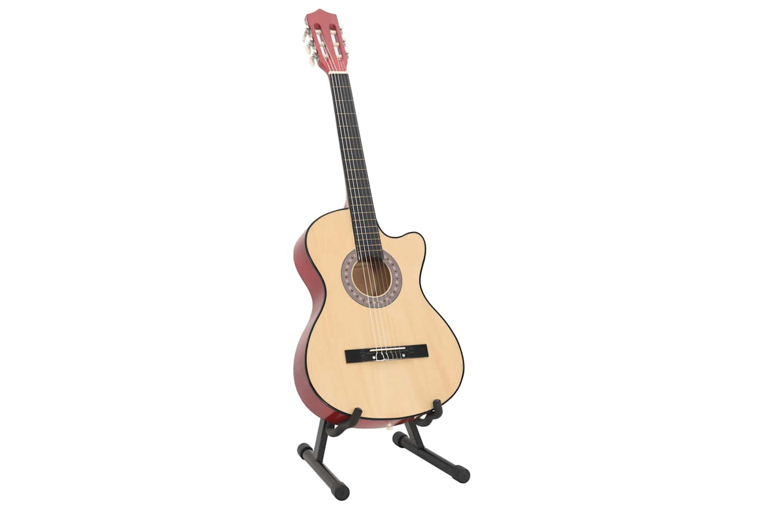 vidaXL 70131 12 Piece Western Acoustic Cutaway Guitar Set With 6 Strings 38-2