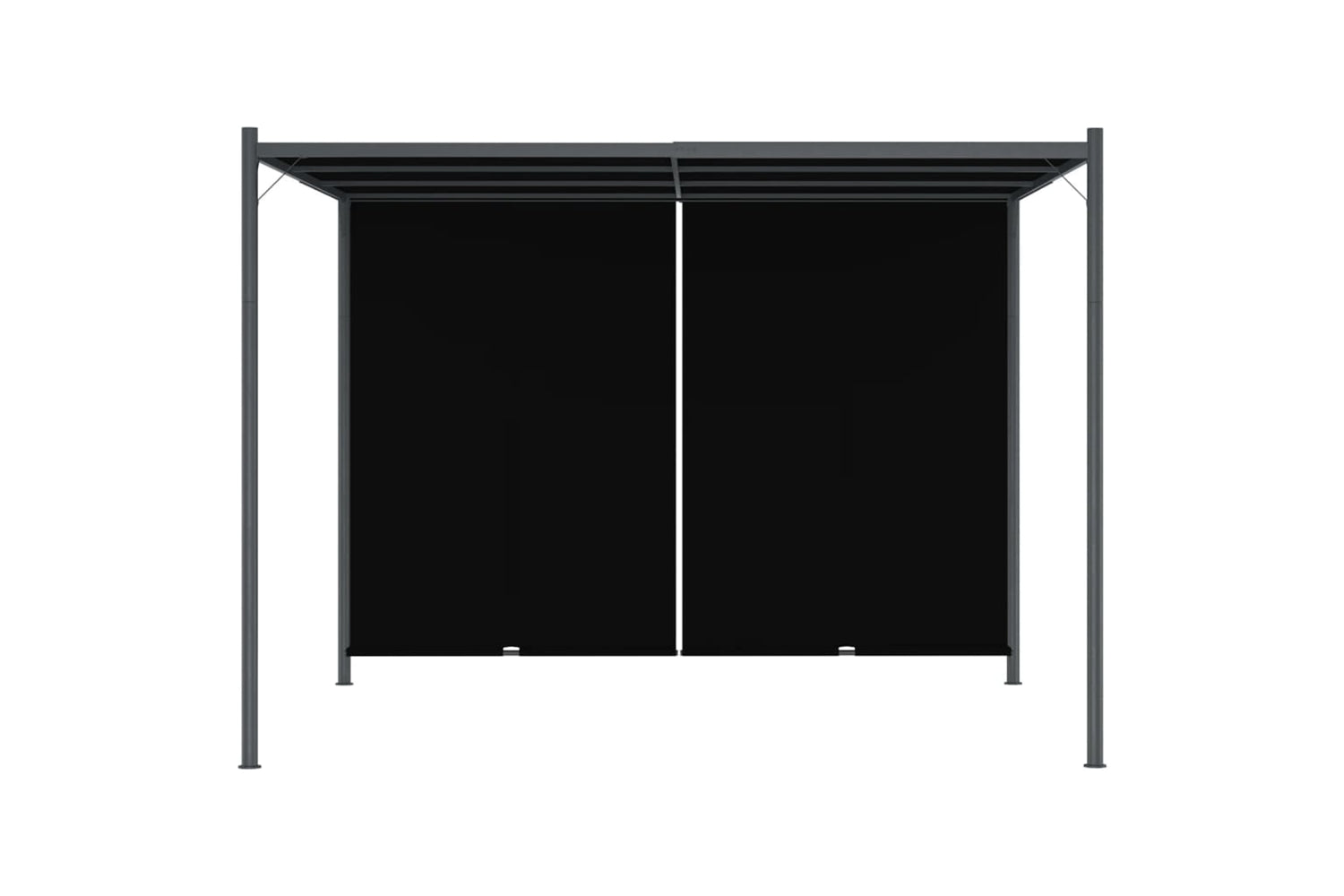 Vidaxl 49324 Garden Pergola With Retractable Roof 3x3 M Anthracite-5