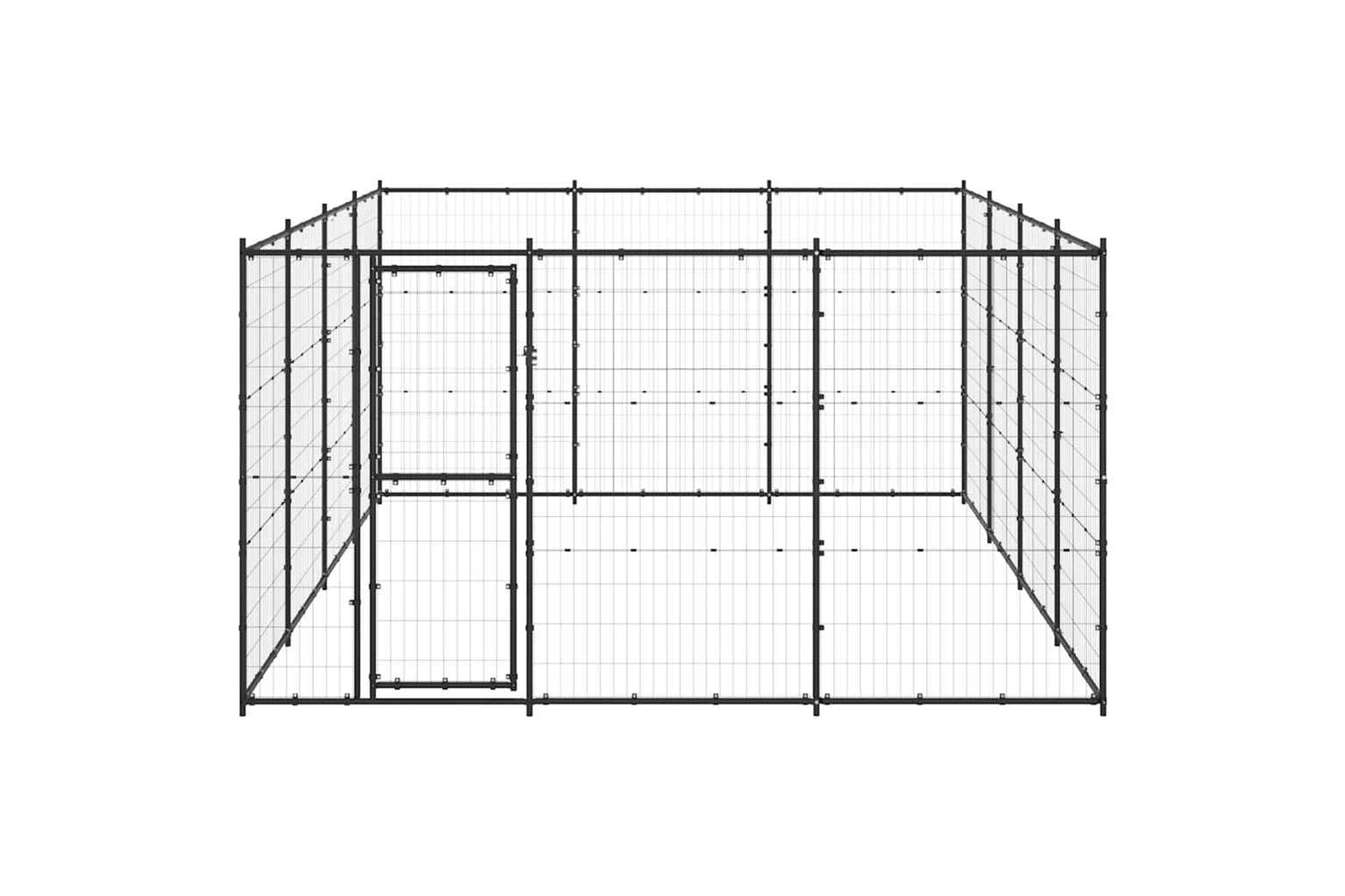 Vidaxl 3082313 Outdoor Dog Kennel Steel 14.52 M2-3