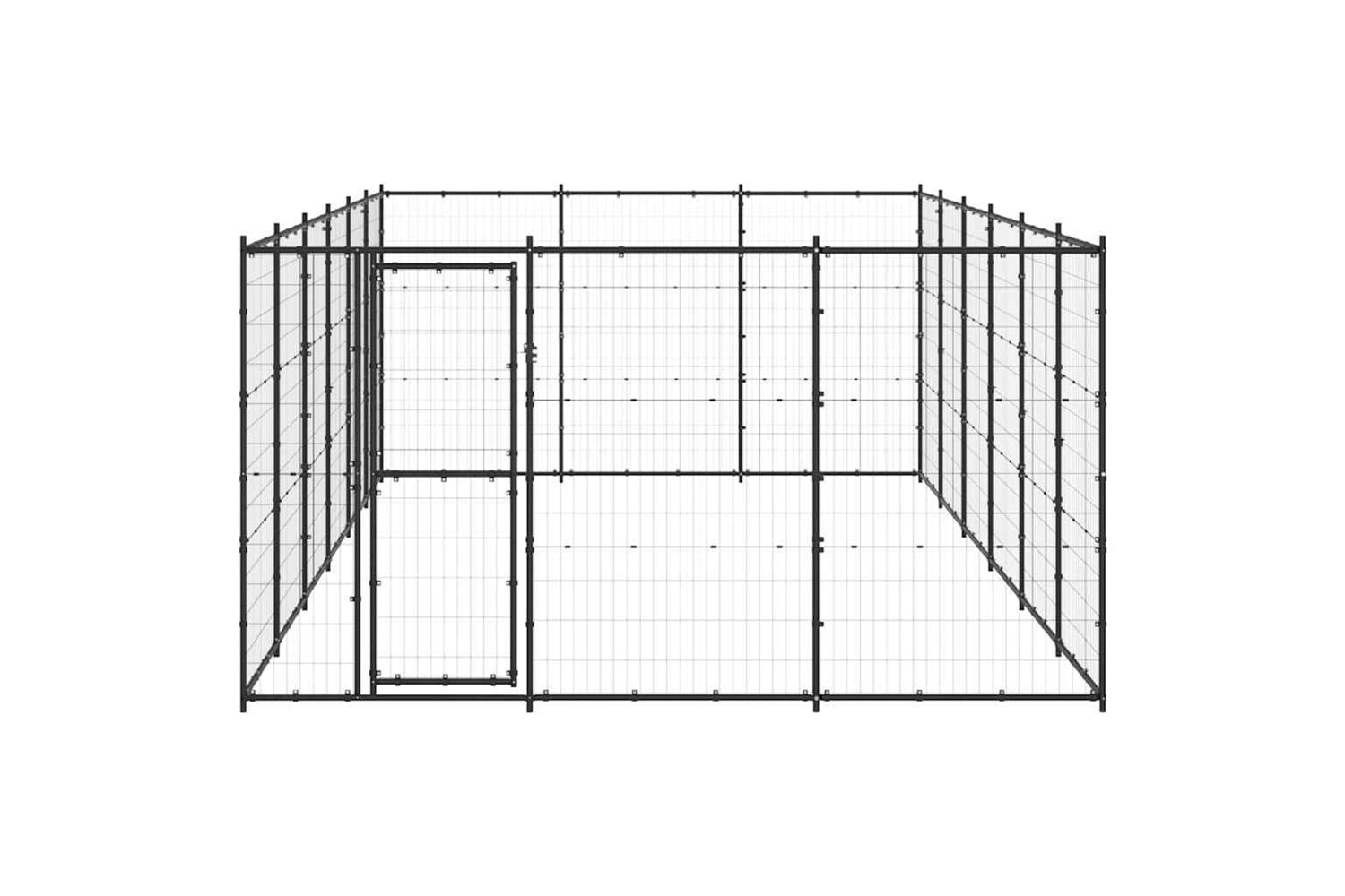 Vidaxl 3082323 Outdoor Dog Kennel Steel 21.78 M2-3
