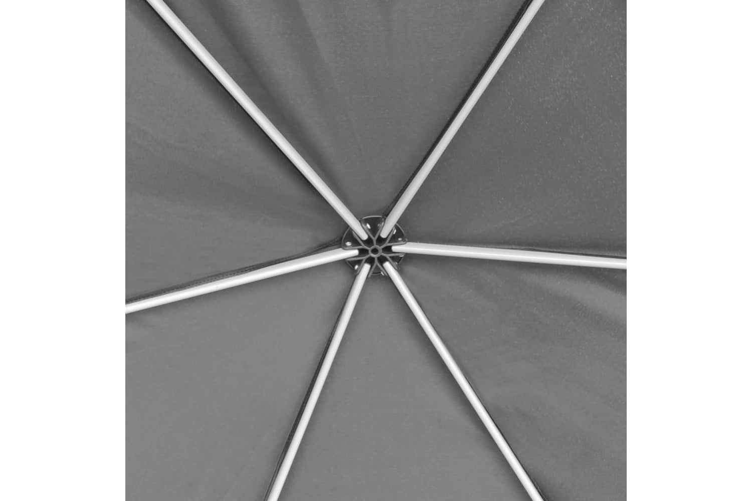 Vidaxl 42111 Hexagonal Pop-up Marquee With 6 Sidewalls Grey 3.6x3.1 M-6