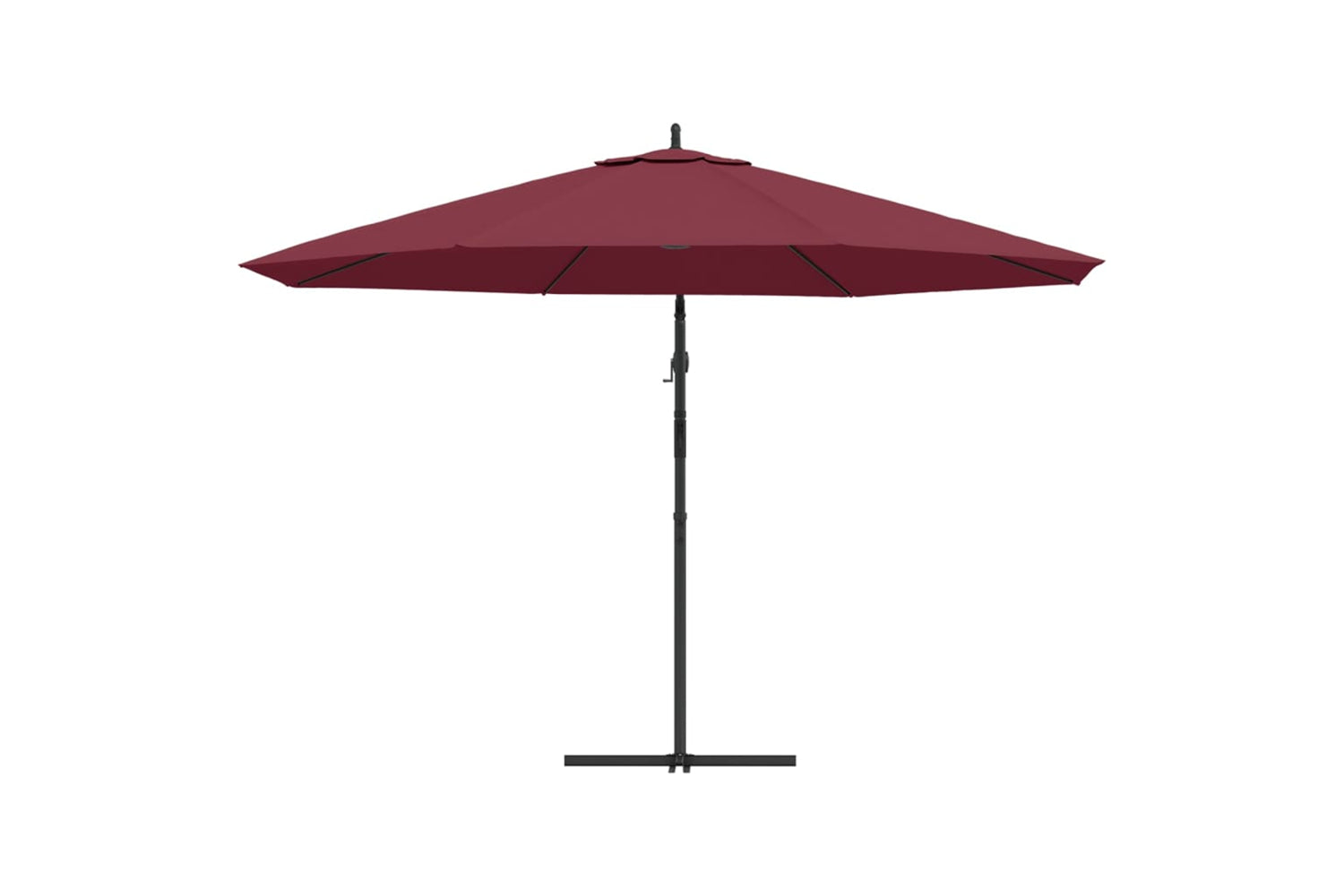 vidaXL 44507 Cantilever Umbrella With Aluminium Pole 350cm Bordeaux Red-4