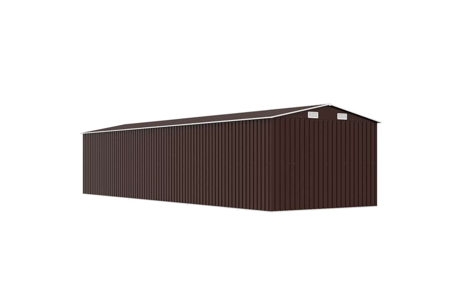 vidaXL 47035 Garden Shed Brown 257x779x181cm Galvanised Steel-7