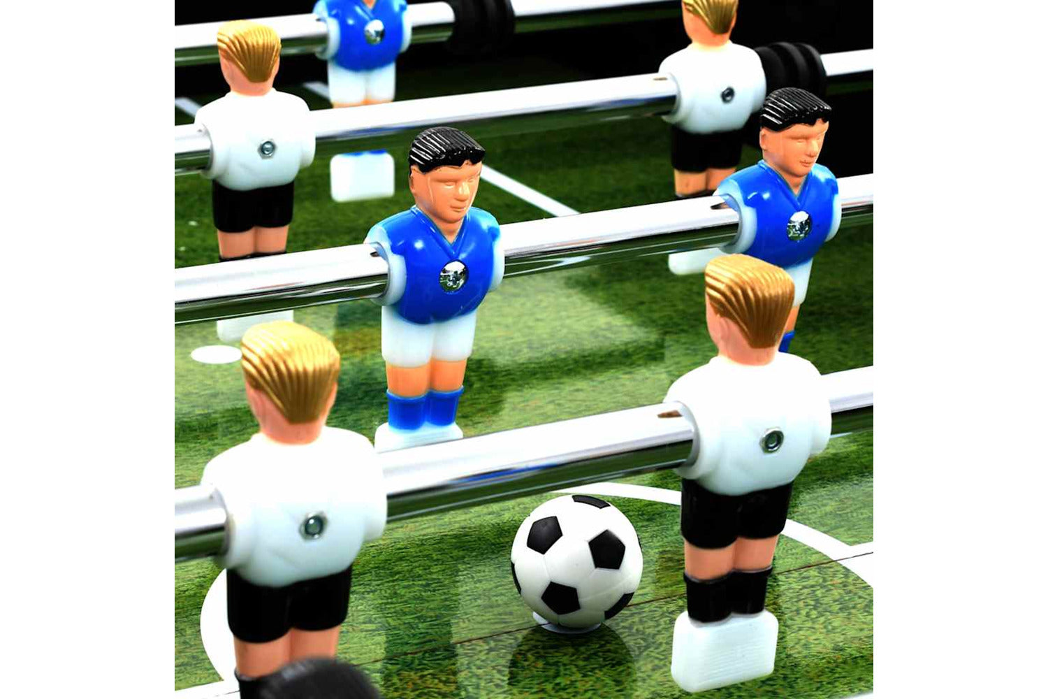 Vidaxl Football Table Steel 60 Kg 140x74.5x87.5 Cm Black-6