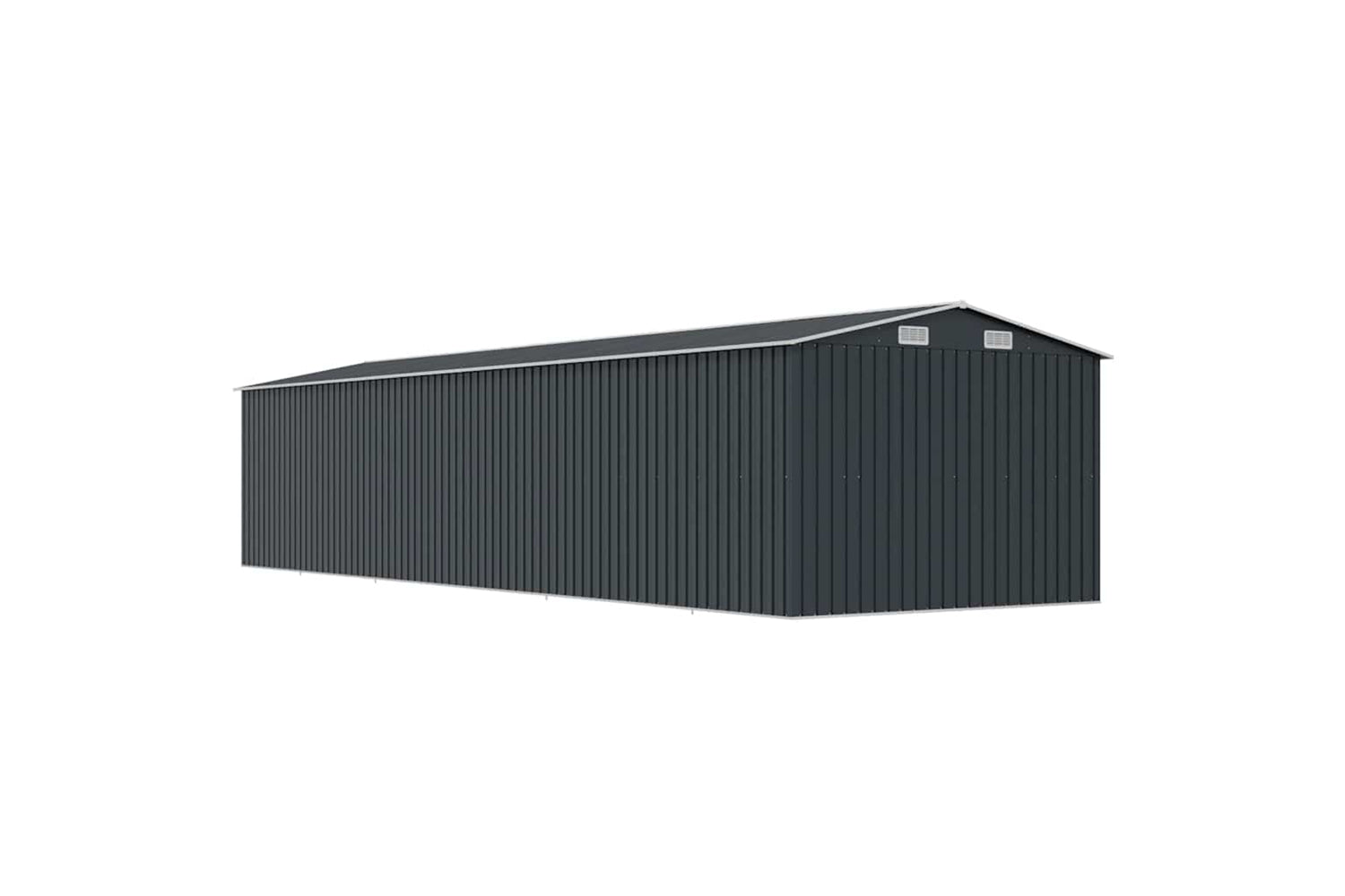 vidaXL 47034 Garden Shed Anthracite 257x779x181cm Galvanised Steel-7