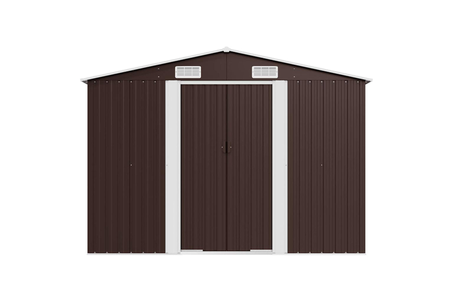 vidaXL 47035 Garden Shed Brown 257x779x181cm Galvanised Steel-5