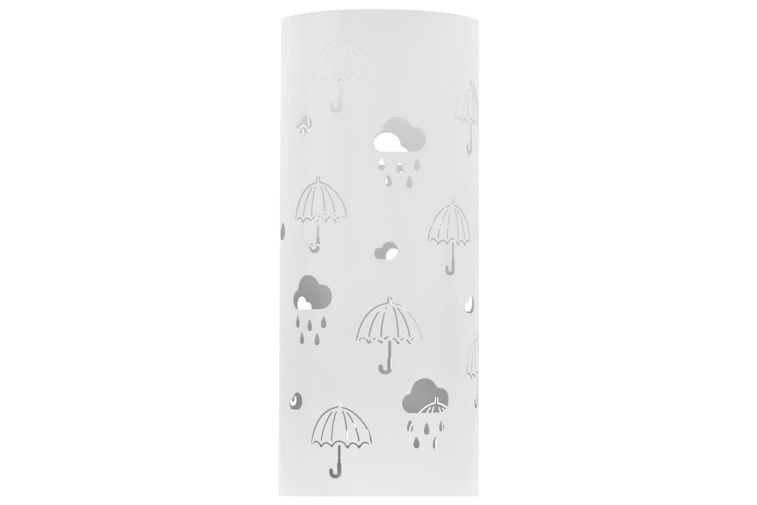 Vidaxl 246805 Umbrella Stand Umbrellas Steel White-2