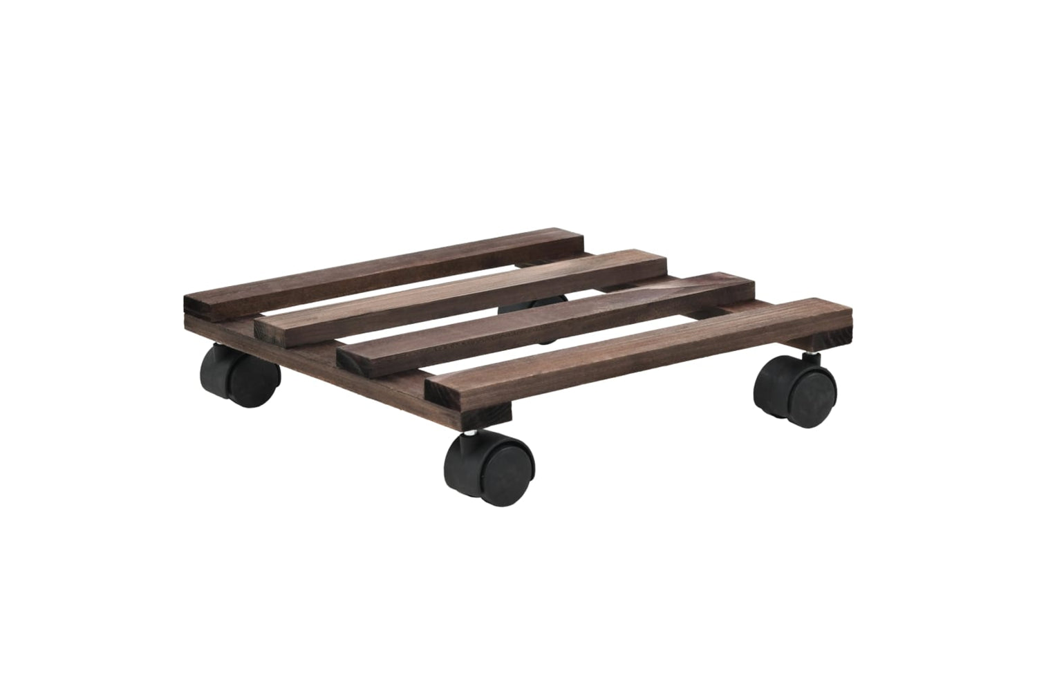 vidaXL 246442 Plant Rollers 4 Pcs Cedar Wood 25x25cm-2