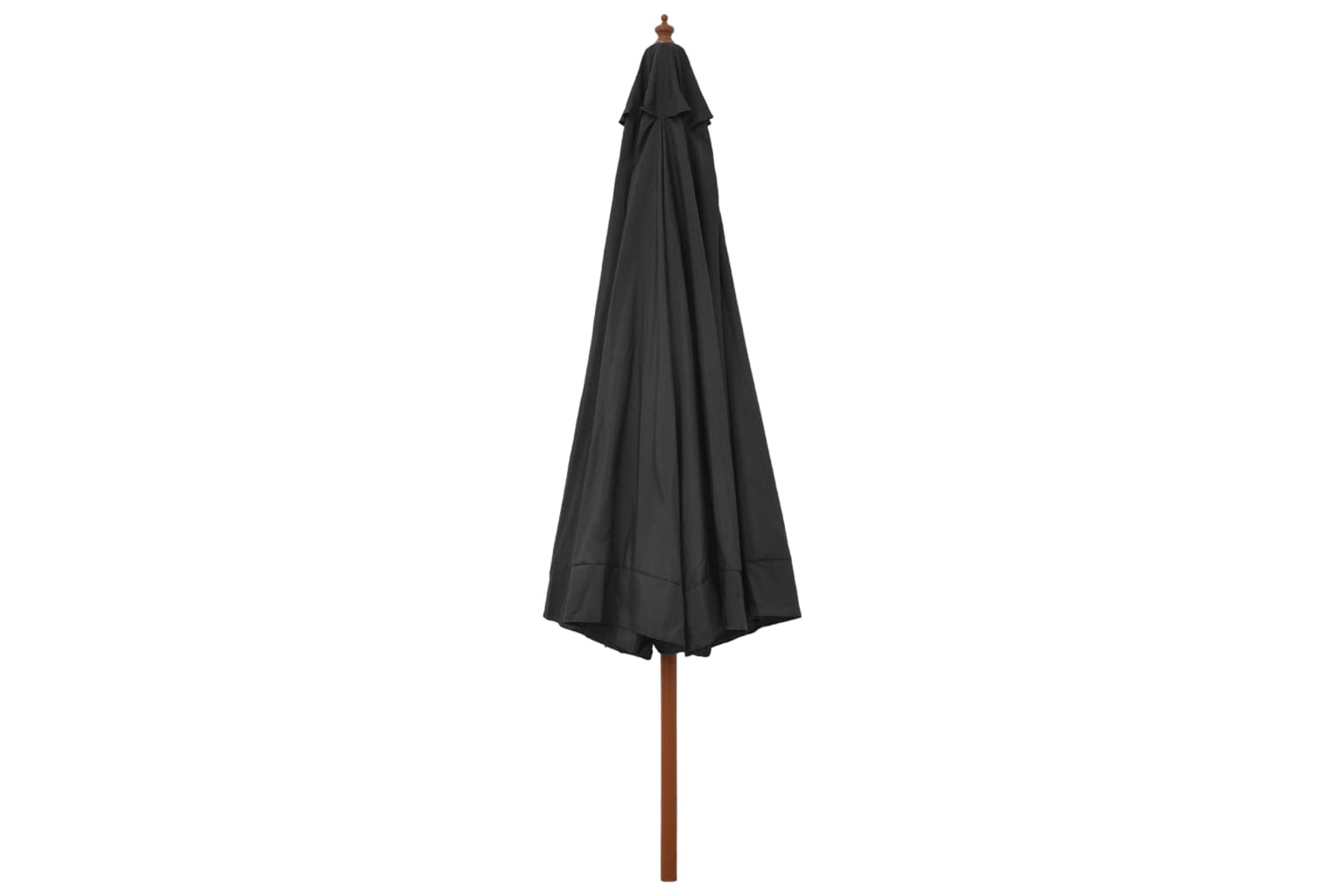 vidaXL 47214 Outdoor Parasol With Wooden Pole 330cm Anthracite-3
