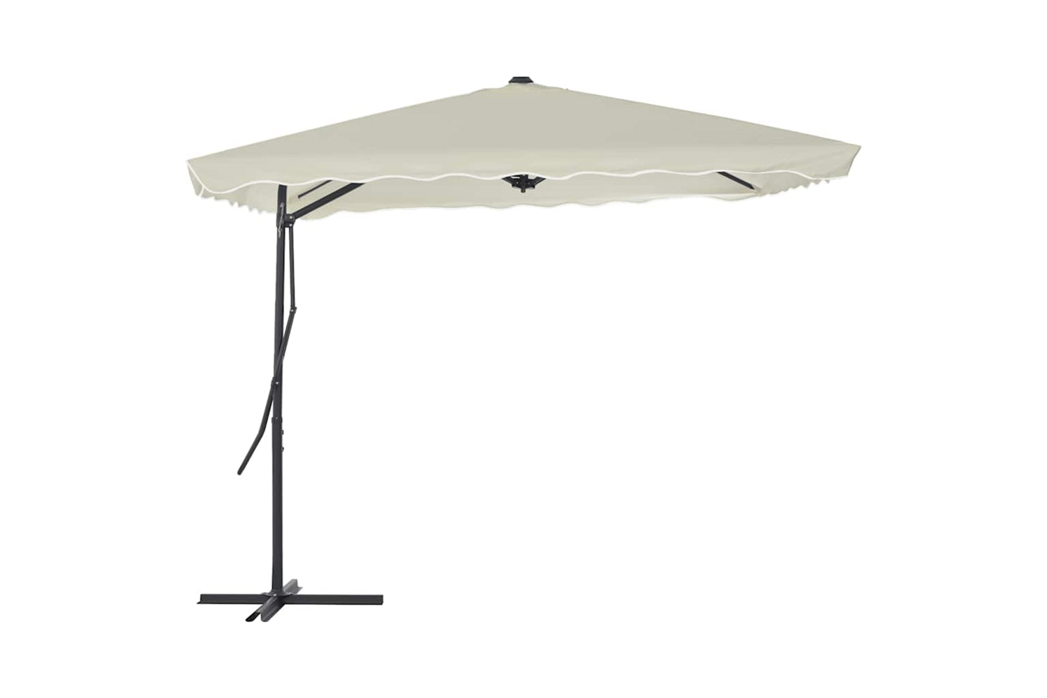 vidaXL 44882 Outdoor Parasol With Steel Pole 250x250cm Sand-2