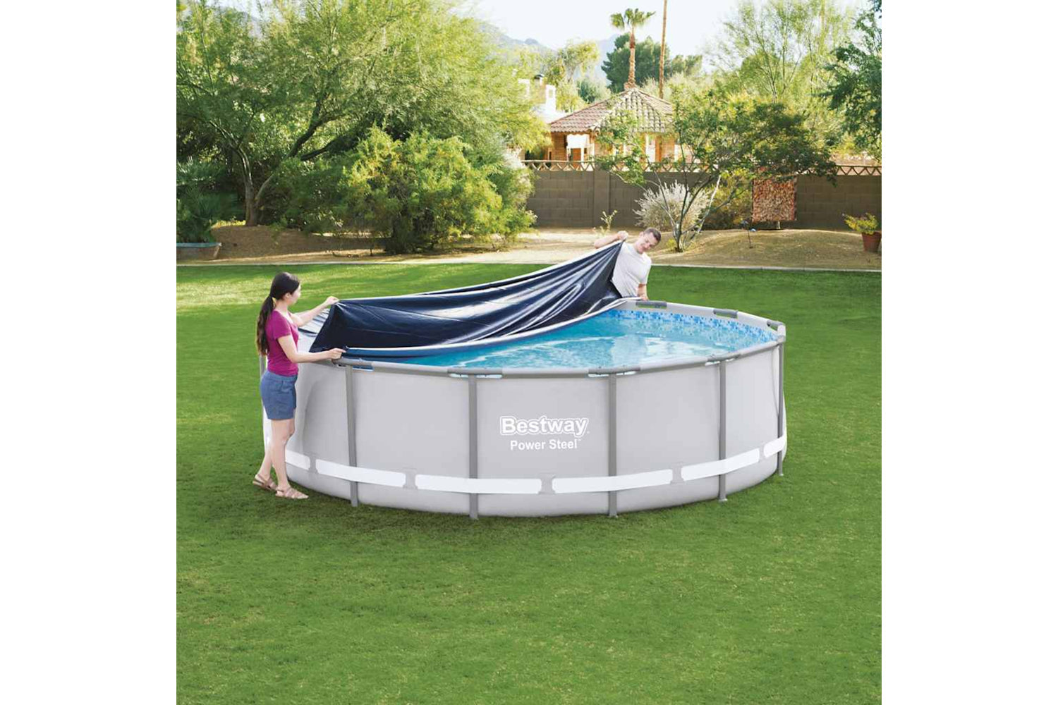 Bestway 92073 Pool Cover Flowclear 427 Cm-2
