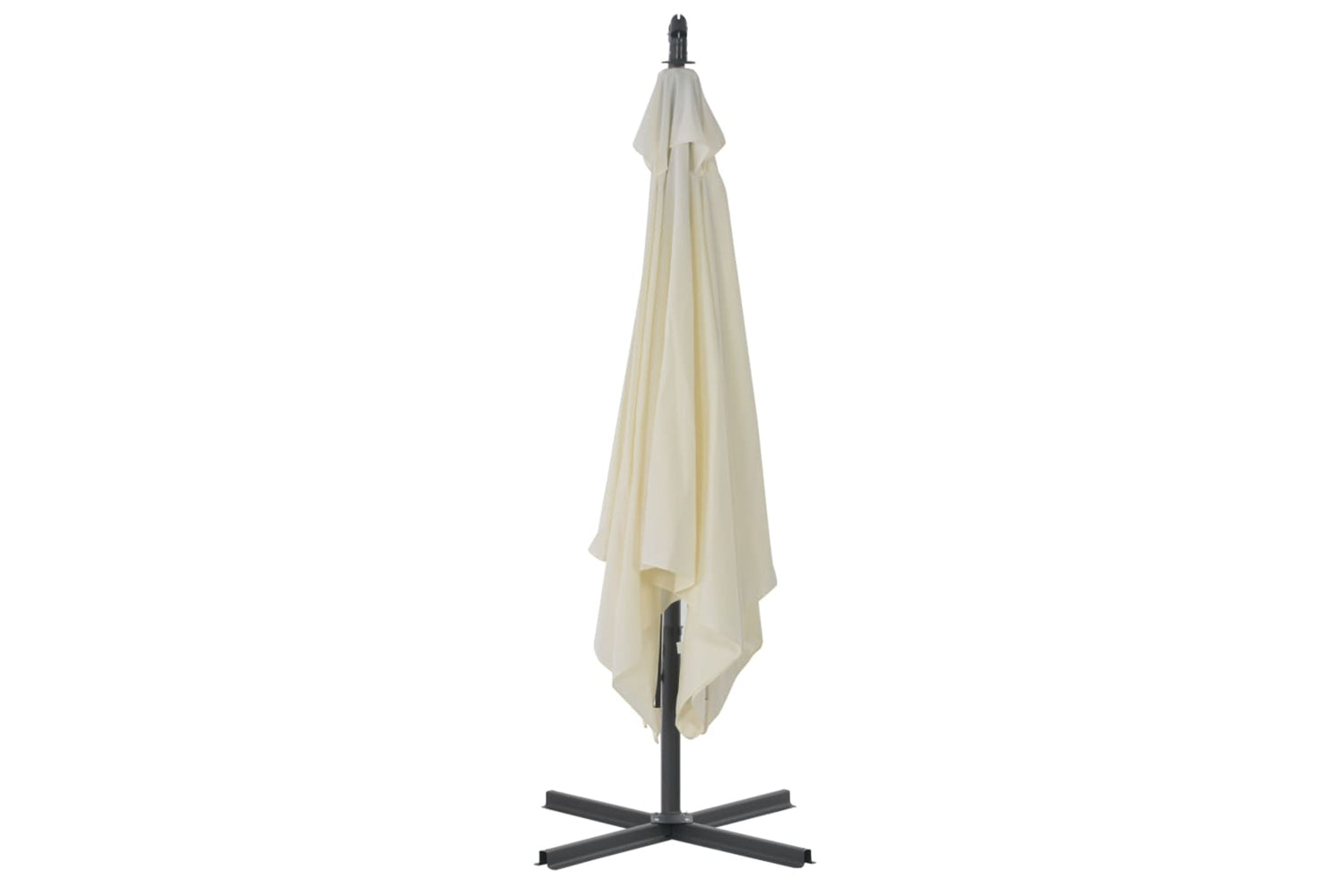 vidaXL 44874 Cantilever Umbrella With Steel Pole 300cm Sand-4