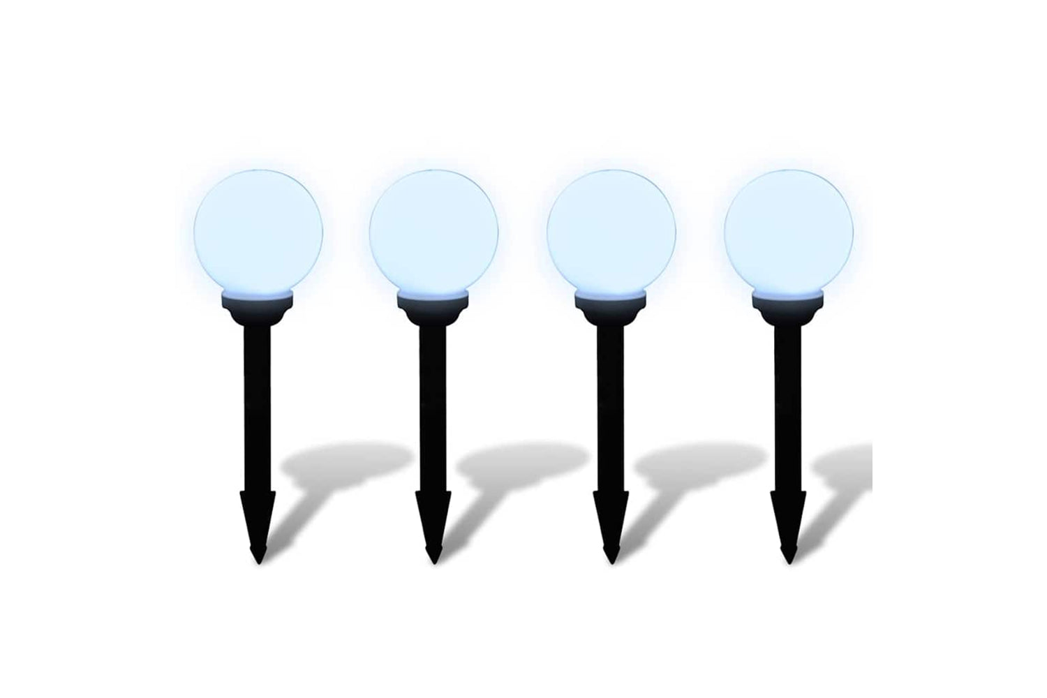 vidaXL 40863 Outdoor Pathway Lamps 4 Pcs Led 15cm With Ground Spike-2