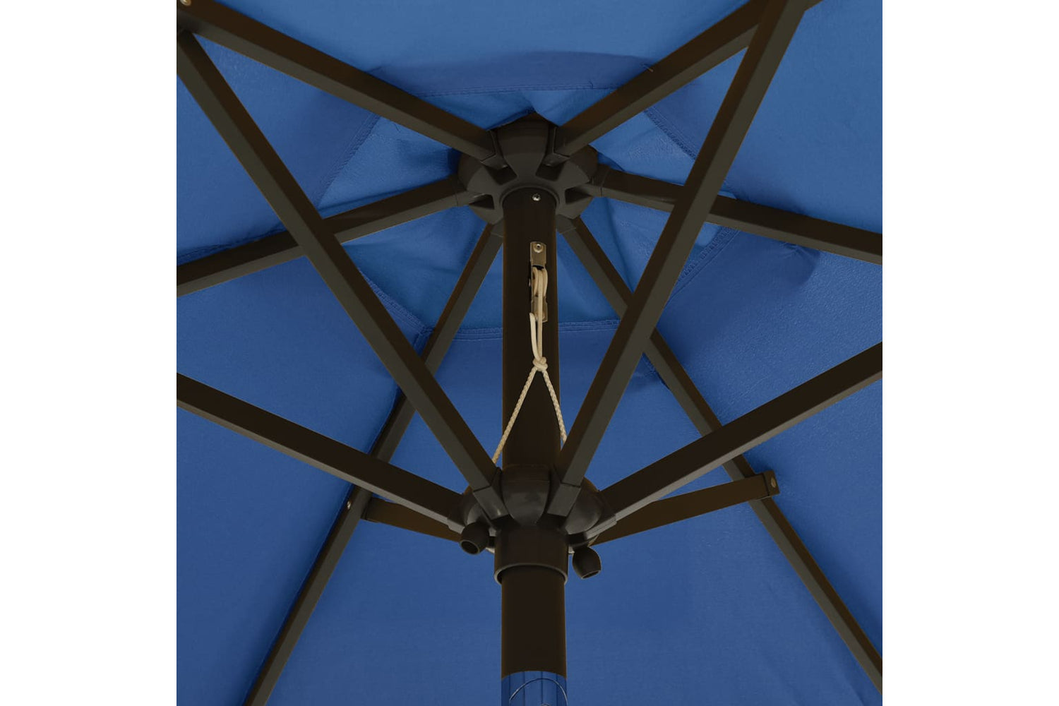 Vidaxl 313564 Parasol With Led Lights Azure Blue 200x211 Cm Aluminium-5