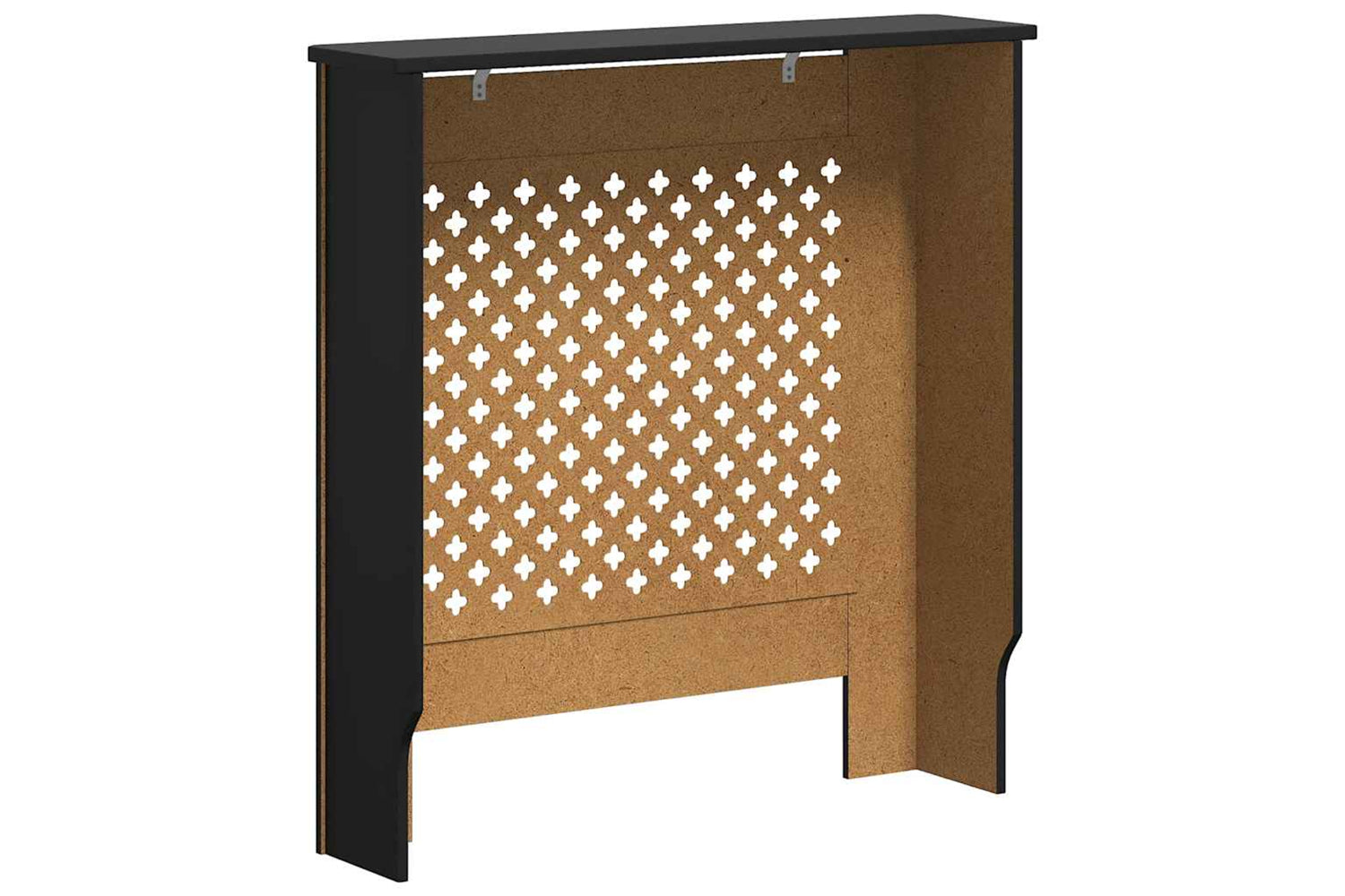 vidaXL Mdf Radiator Cover Black 78cm-5