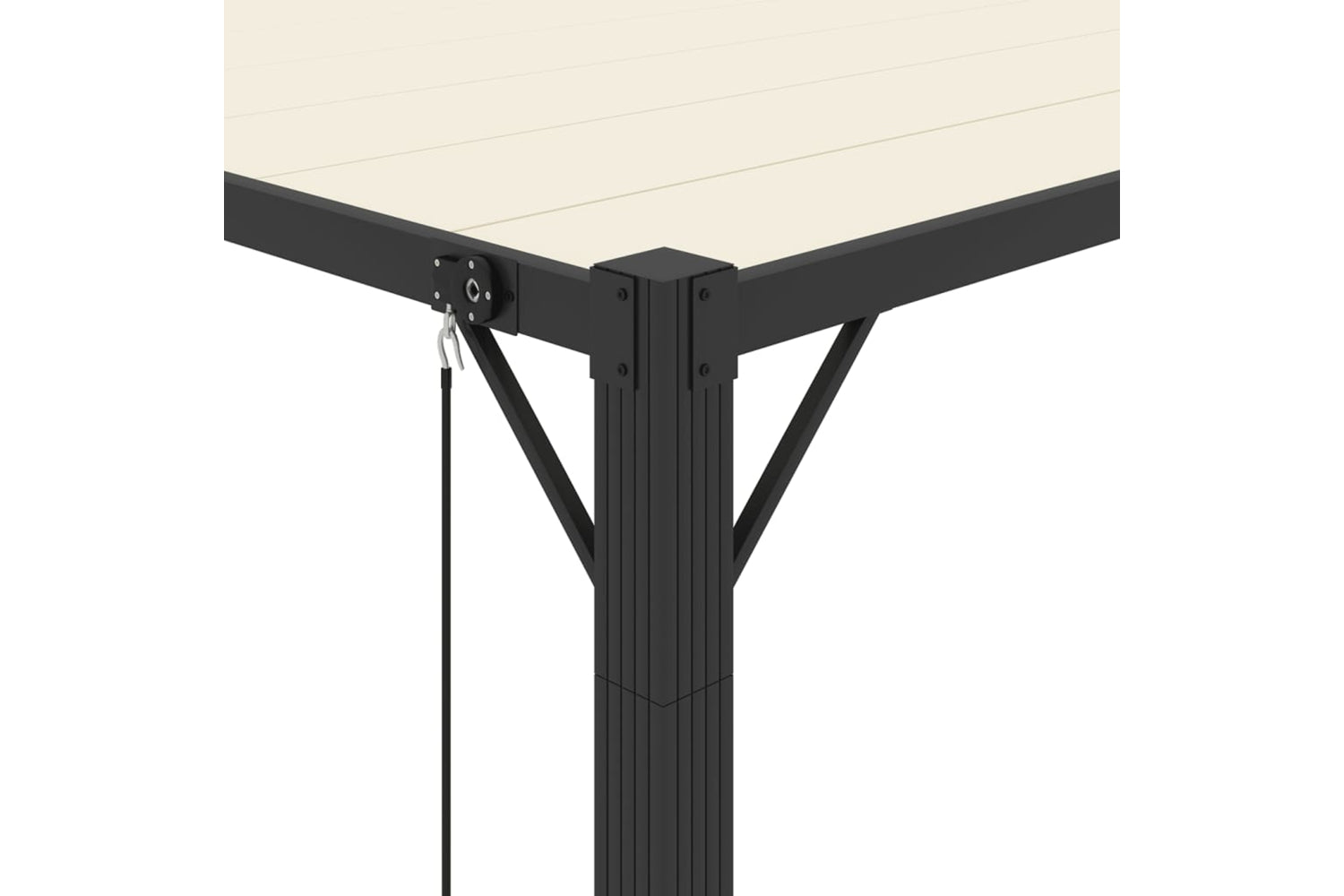 Vidaxl Gazebo With Louvered Roof 3x4 M Cream Fabric And Aluminium-6