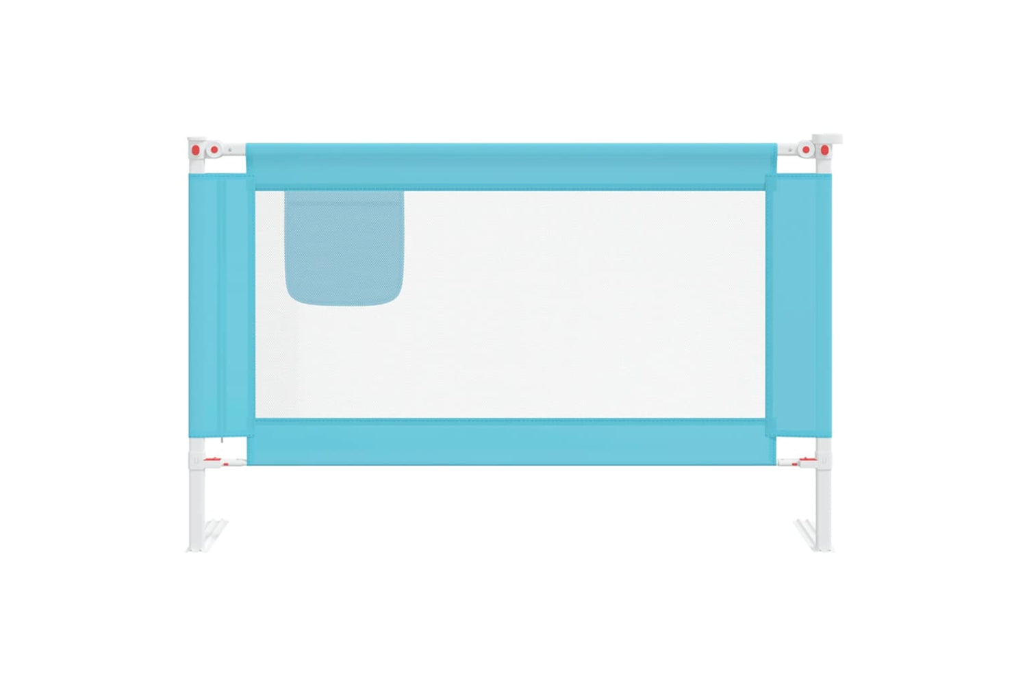 Vidaxl Toddler Safety Bed Rail Blue 120x25 Cm Fabric-2