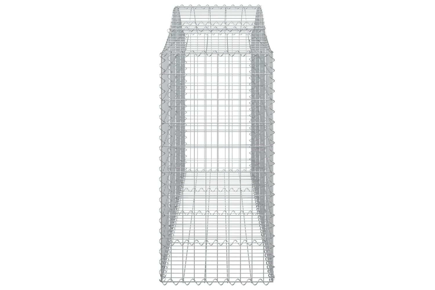 vidaXL 3145648 Arched Gabion Baskets 10 Pcs 200x50x100/120cm Galvanised Iron-4
