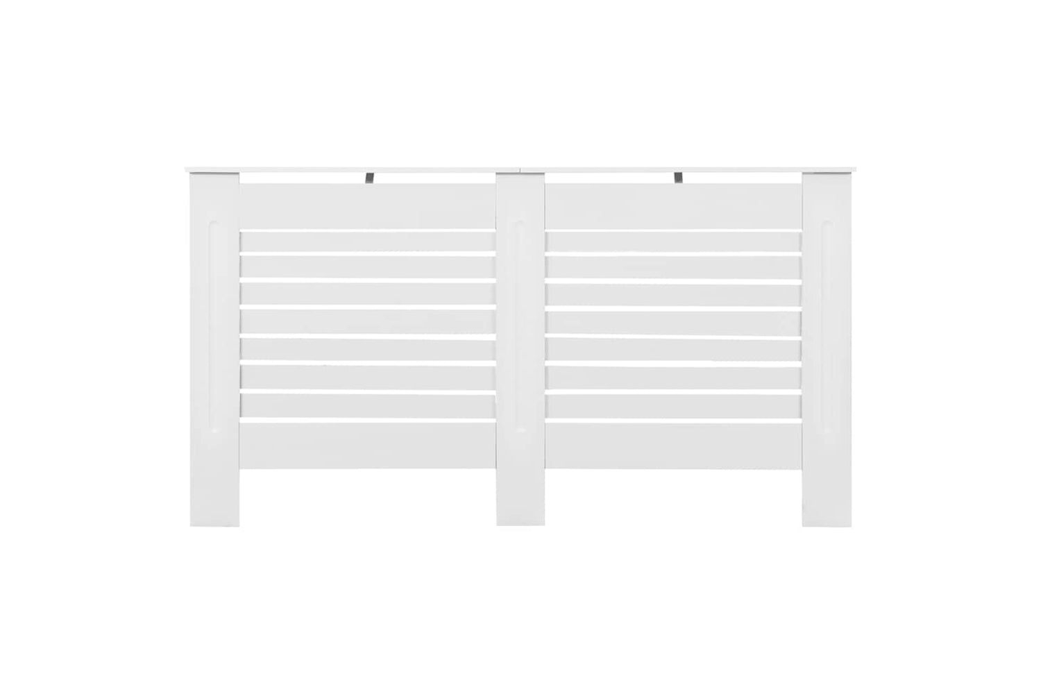 vidaXL Radiator Cover White 152x19x81.5cm Mdf-3
