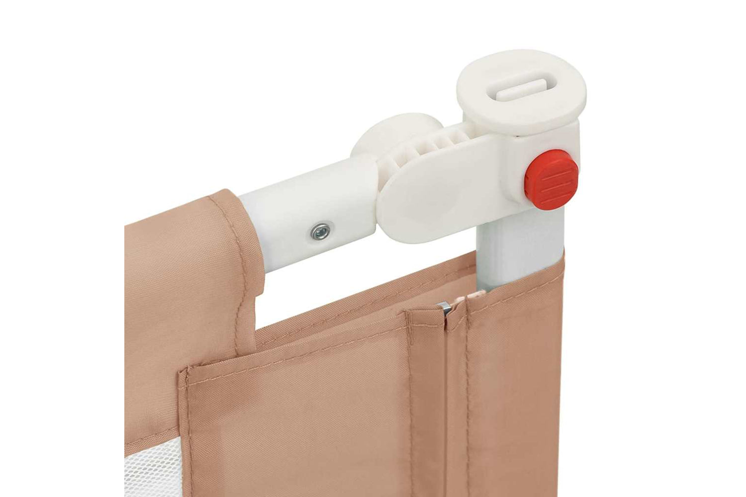Vidaxl Toddler Safety Bed Rail Taupe 180x25 Cm Fabric-6