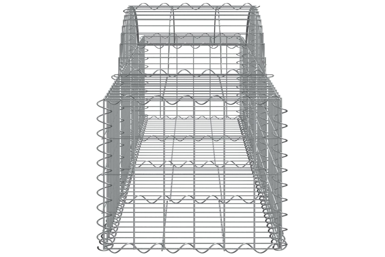 vidaXL 3146263 Arched Gabion Baskets 8 Pcs 200x50x40/60cm Galvanised Iron-4
