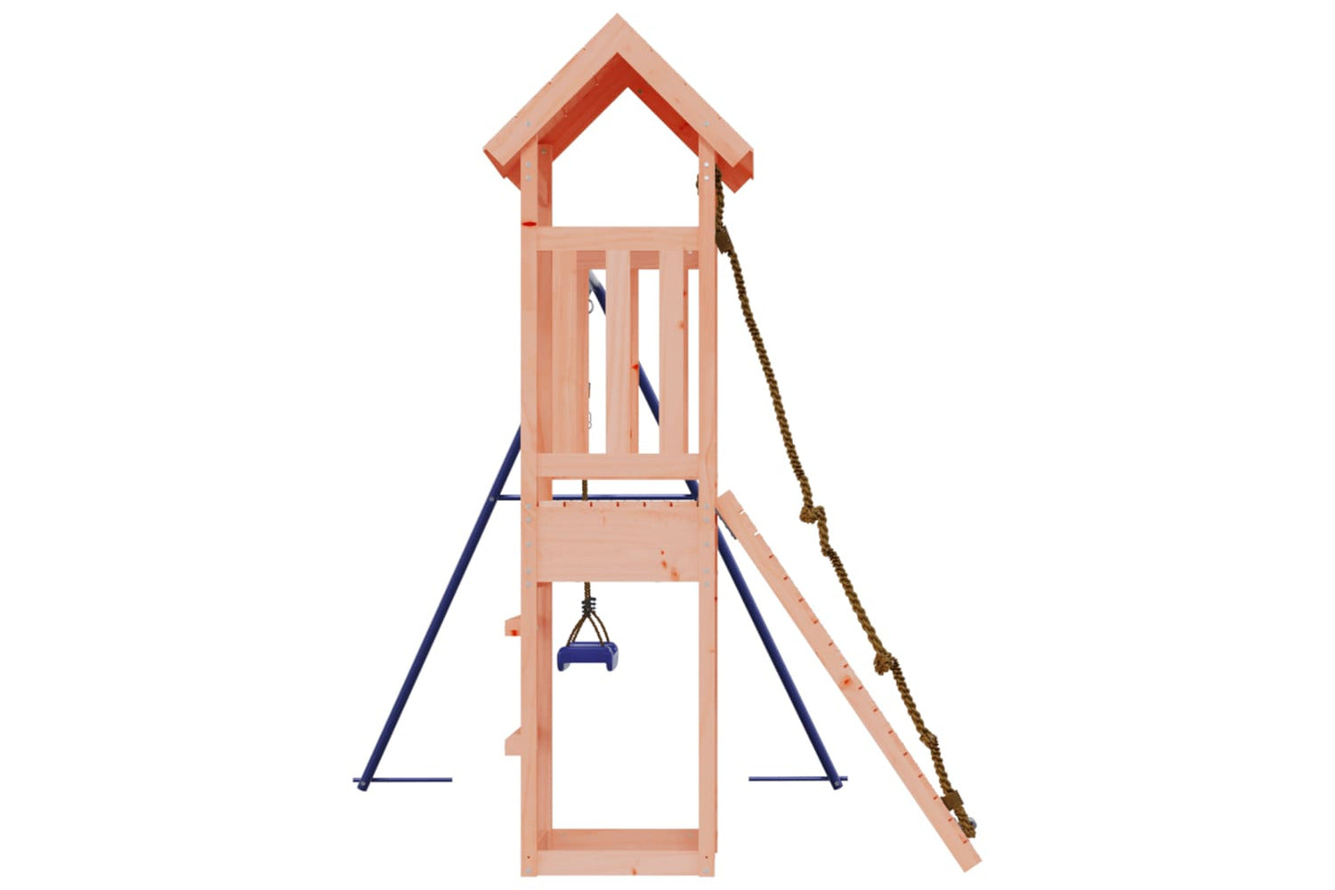 Vidaxl 3155814 Playhouse With Climbing Wall Swing Solid Wood Douglas-5