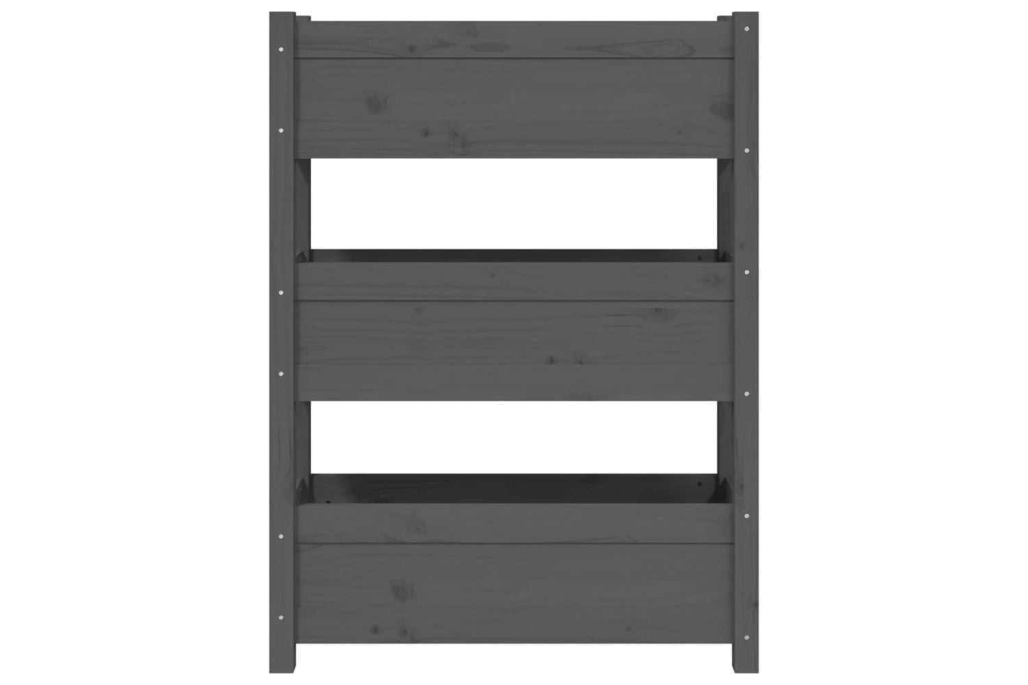 vidaXL 823936 Planter Grey 77x25x104.5cm Solid Wood Pine-4