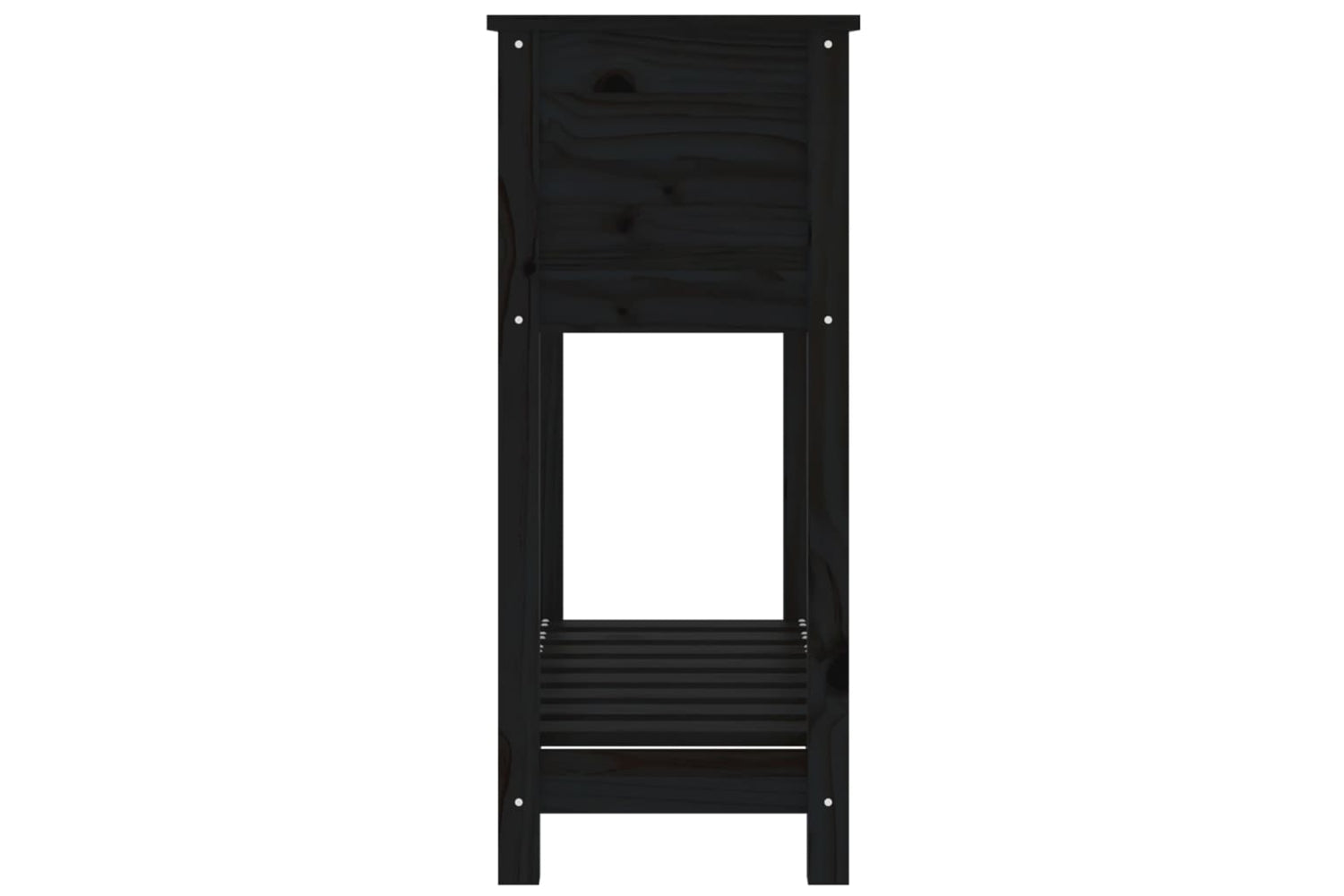 vidaXL 823763 Planter With Shelf Black 82.5x34.5x81cm Solid Wood Pine-5