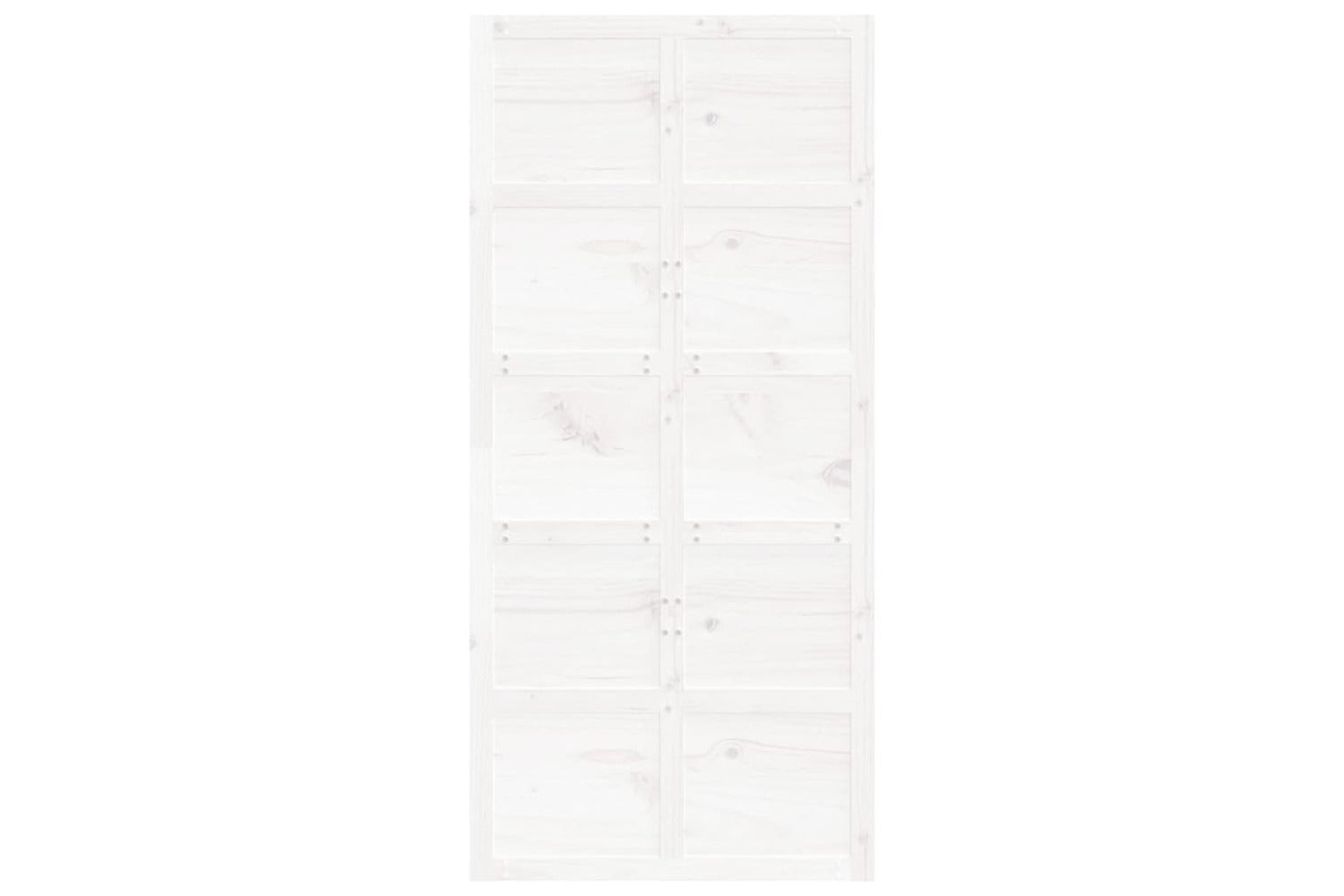 vidaXL 824639 Barn Door White 100x1.8x214cm Solid Wood Pine-3