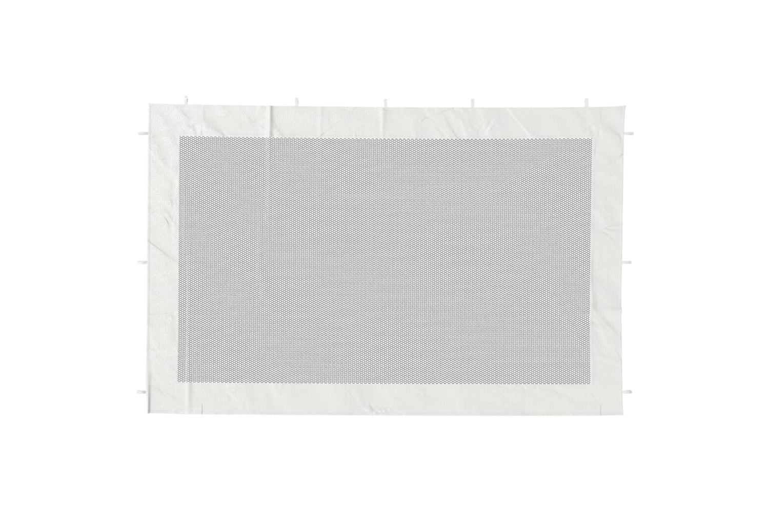 vidaXL Party Tent Sidewall 2 Pcs White And Black Mesh-2