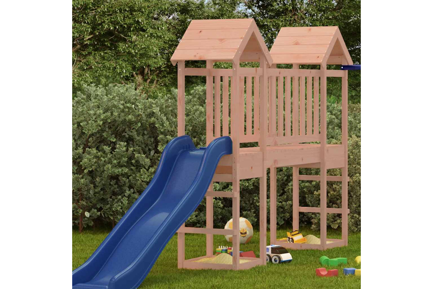 Vidaxl Play Tower 53x46.5x194 Cm Solid Wood Douglas-2