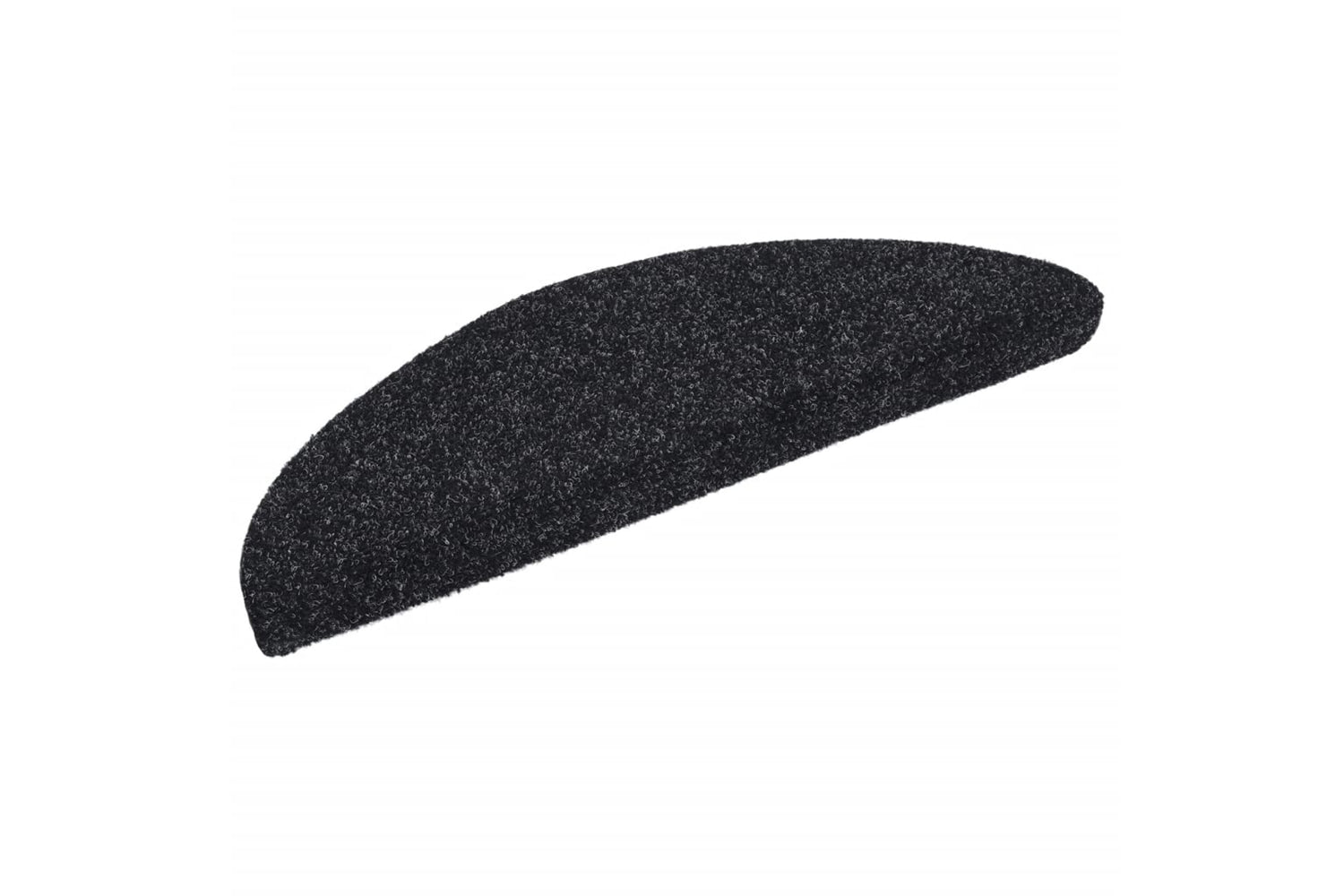 vidaXL 132692 15 Pcs Self-adhesive Stair Mats Needle Punch 56x17x3cm Black-2