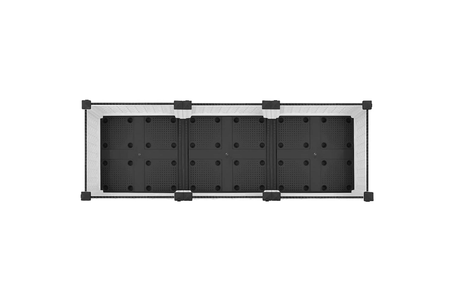 vidaXL Raised Bed 120x40x23cm Polypropylene-6