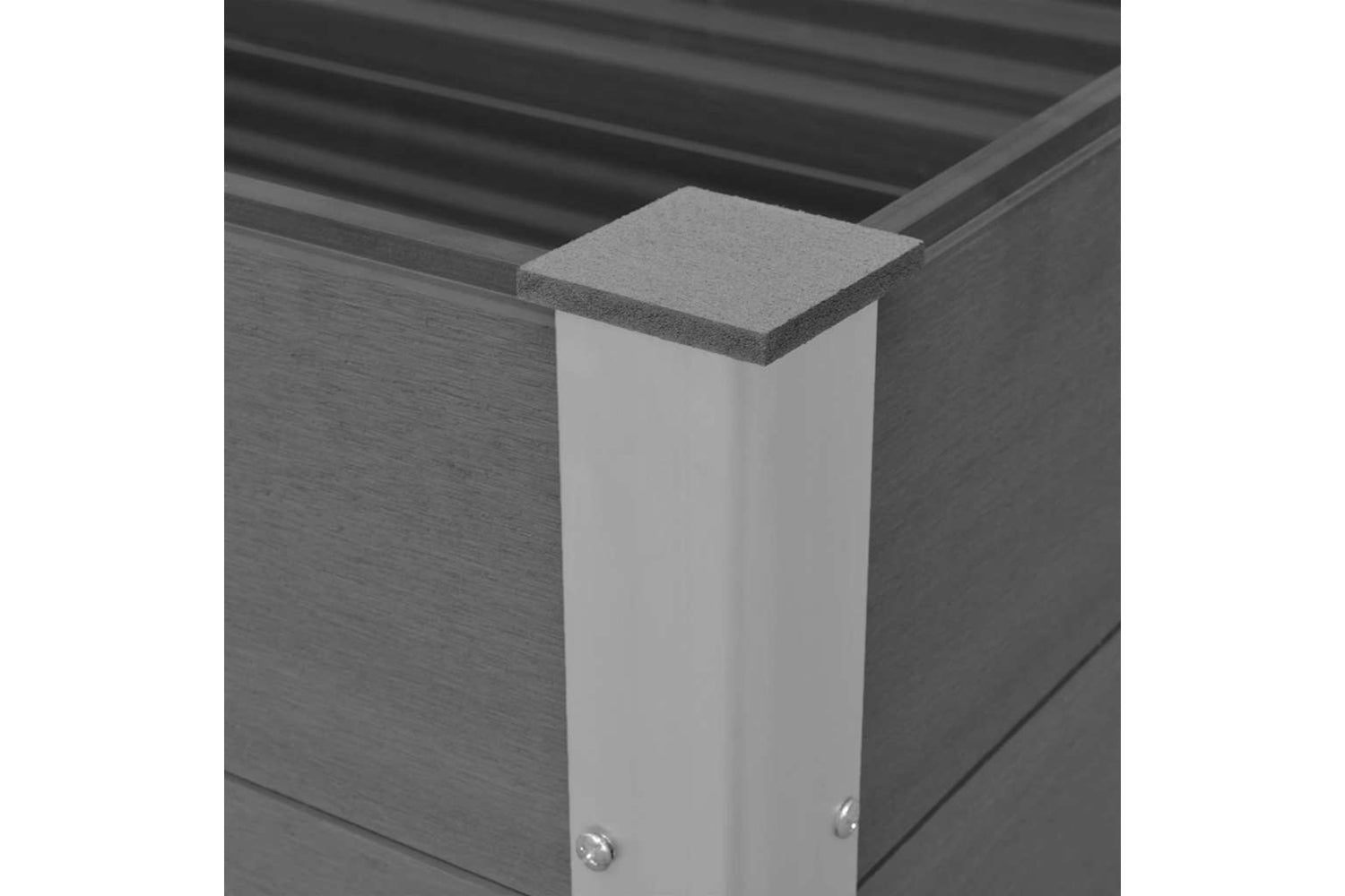 vidaXL 43603 Garden Raised Bed Wpc 100x50x54cm Grey-6