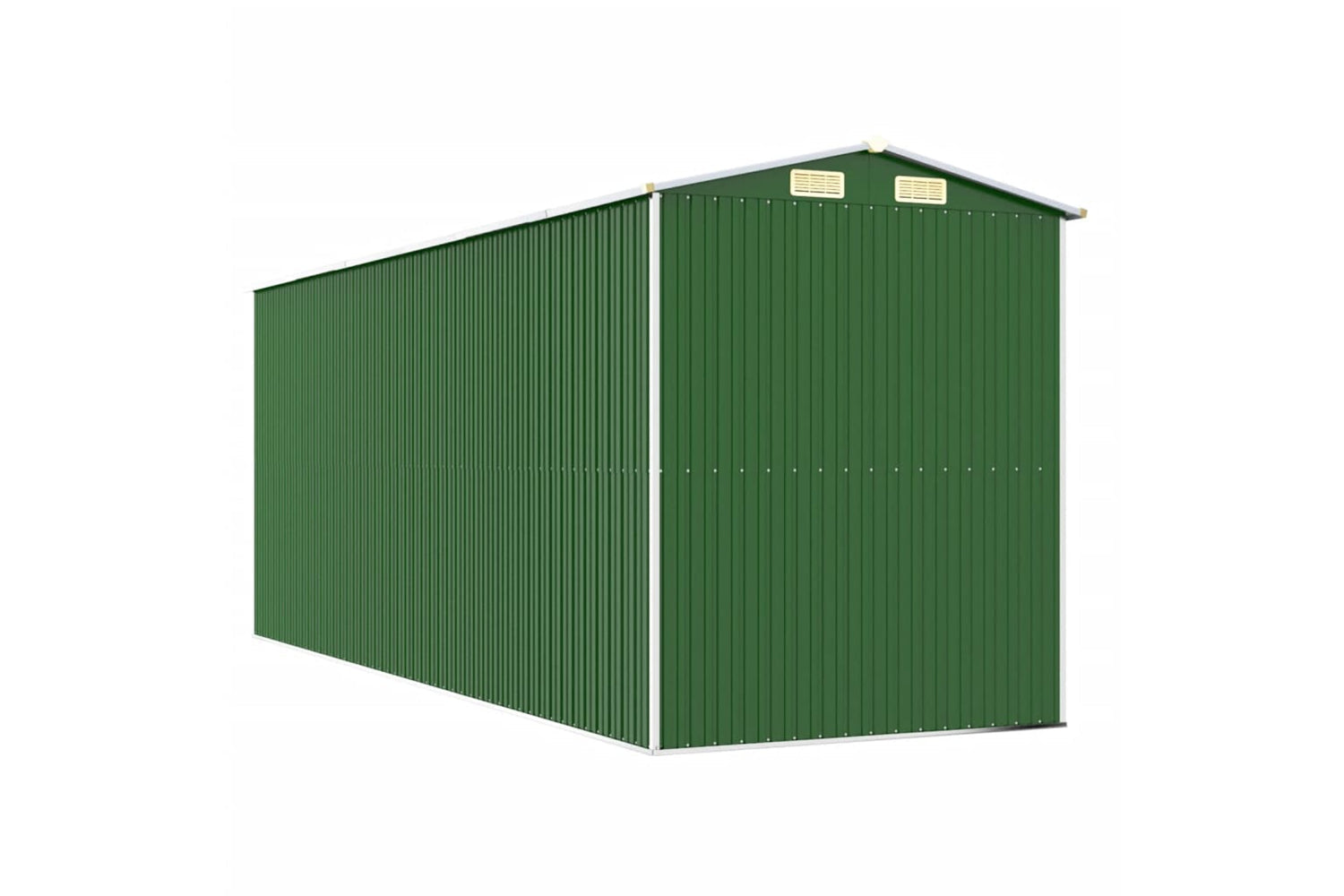 vidaXL 3147431 Garden Shed Green 192x523x223cm Galvanised Steel-5