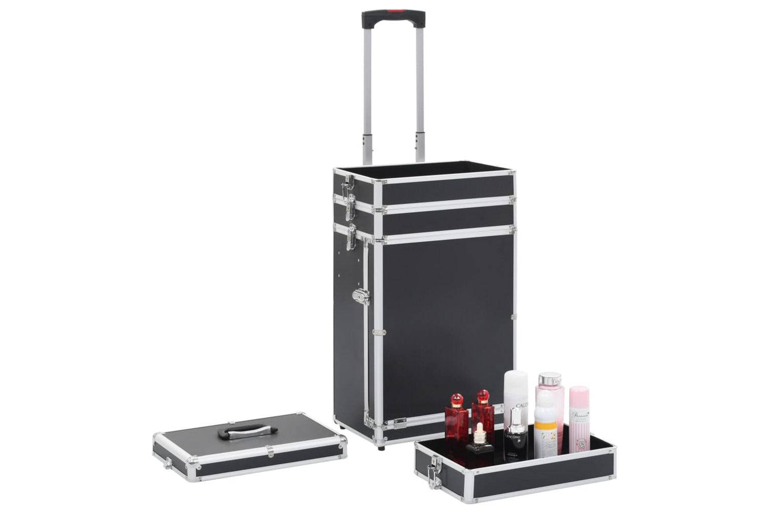 Vidaxl 91812 Make-up Trolley Aluminium Black-4
